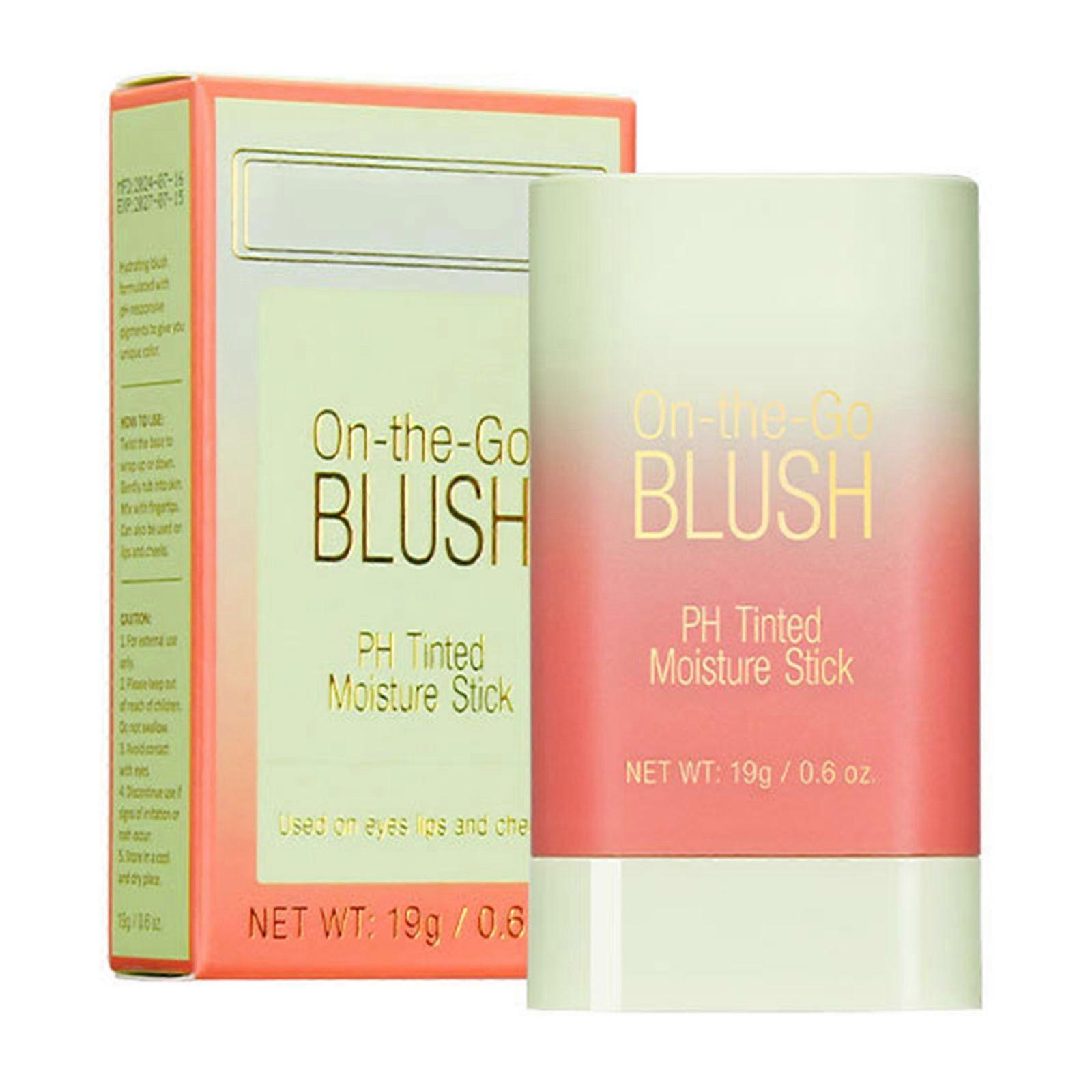Trucco Blush Stick Tinto Umidità Stick Crema Blush Stick Bellezza Solido Idratante Stick Trucco Forniture per lo stile delle guance3