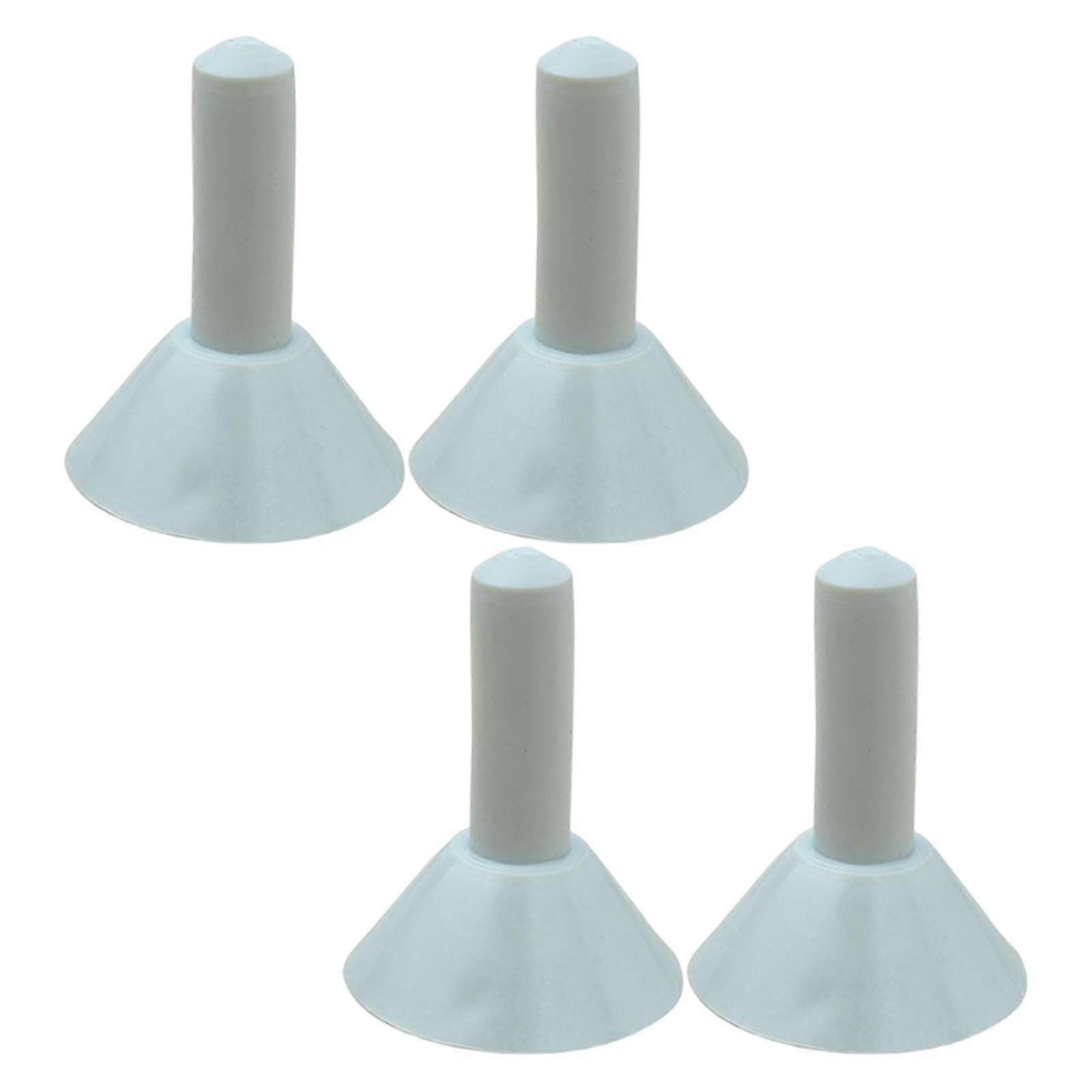 Grey Insulation-Proof Tent Pole Caps Tarp Grabbers and Backpacker Guards - 4 Pack