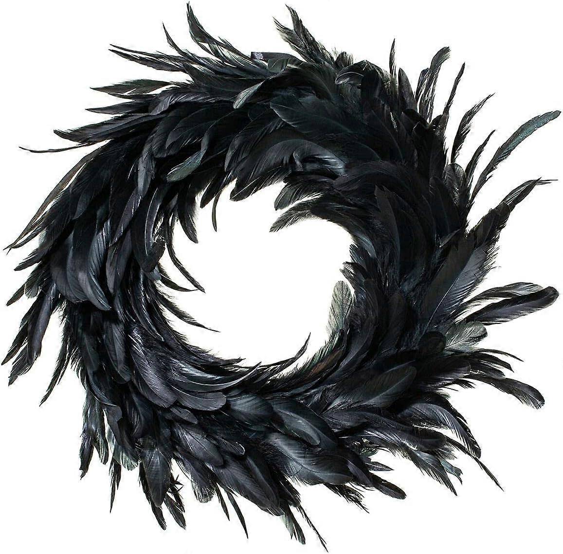 Halloween Feather Wreath, Unique Feather Design, Premium Quality