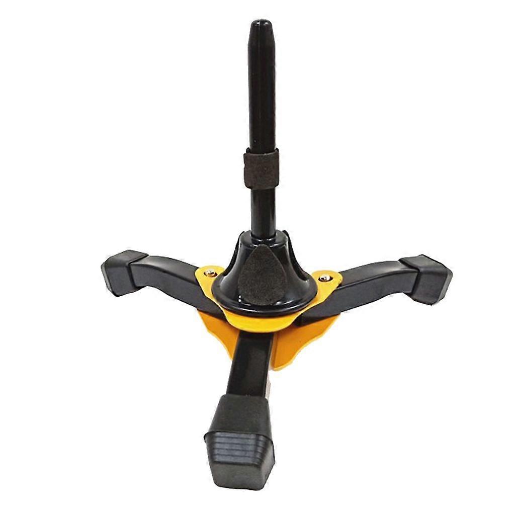 Portable Foldable Clarinet Flute Oboe Stand Holder With Yellow Base