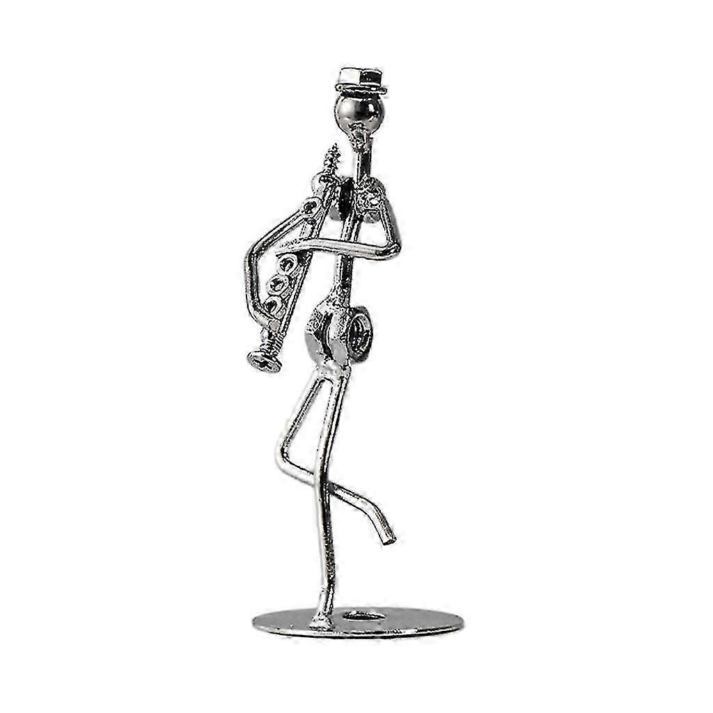 Miniature Musician Figurine Metal Instrument Model Ornament Supplies