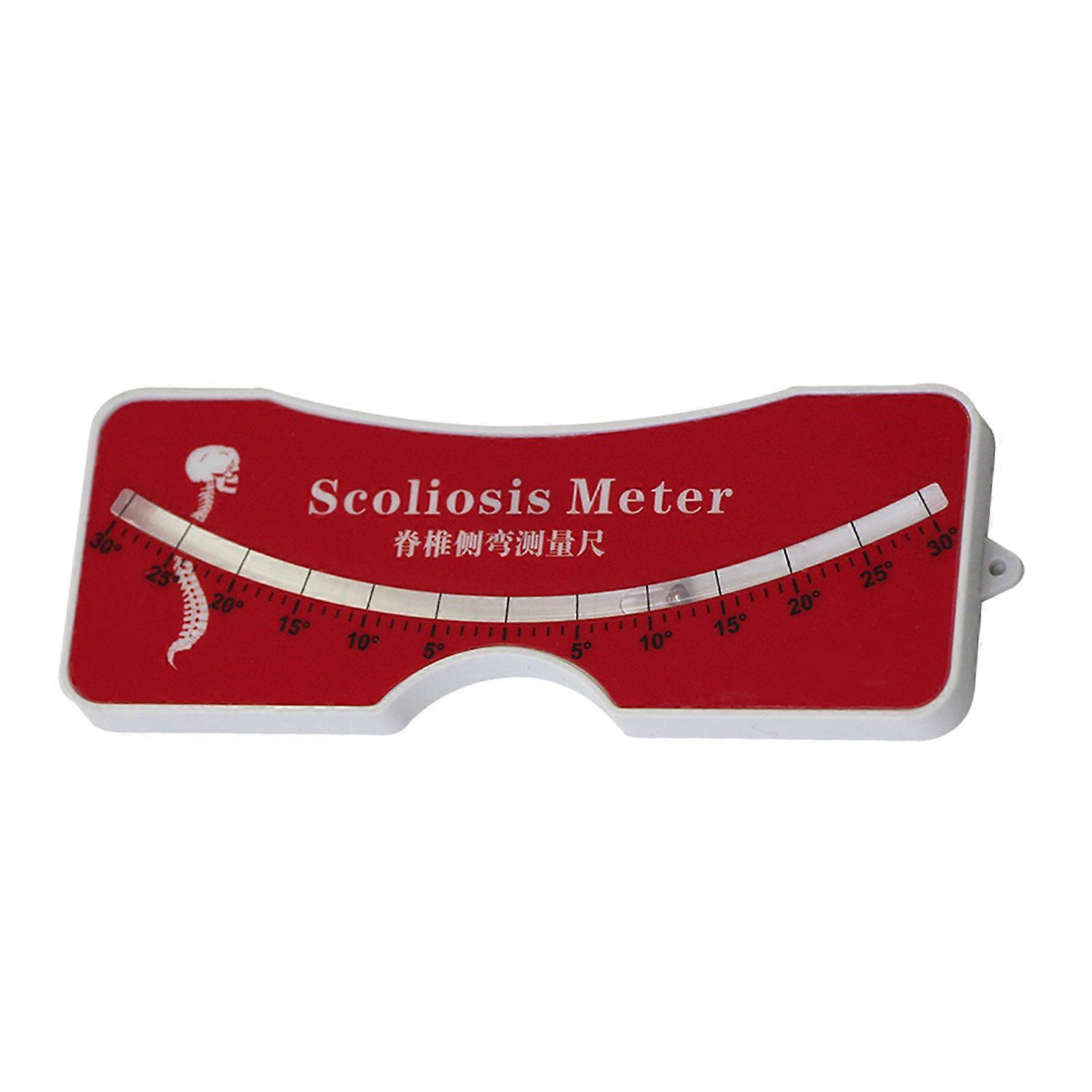 Scoliometer, Easy to Use Scoliosis Meter ABS Housing 0 to 30 Degree for Home Use Back and Spine Scoliosis Diagnosis
