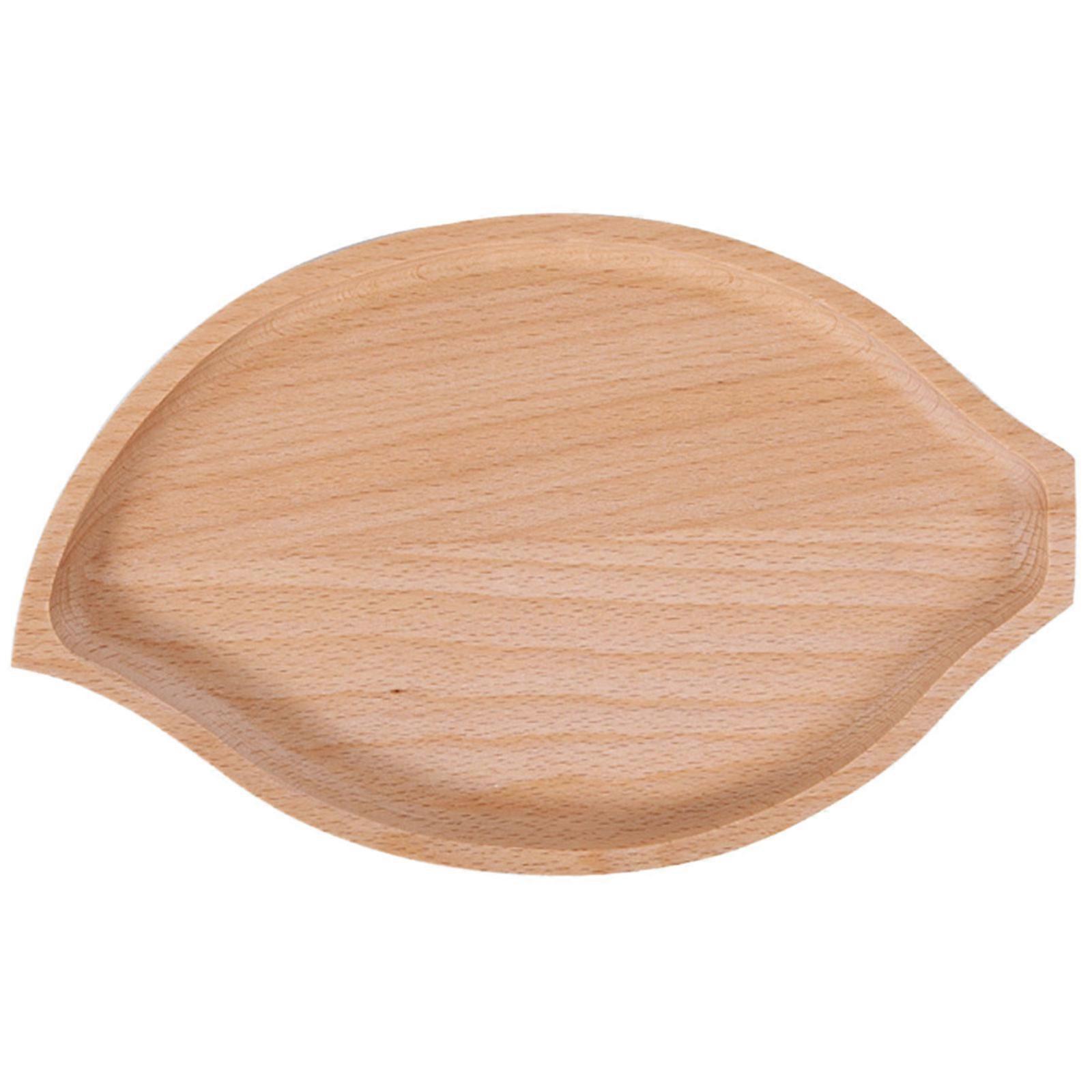 Wooden Baby Food Plate Dried Fruit Plate Cute Animals Shaped Feeding Dishes Snack Serving Plate for Kids Children