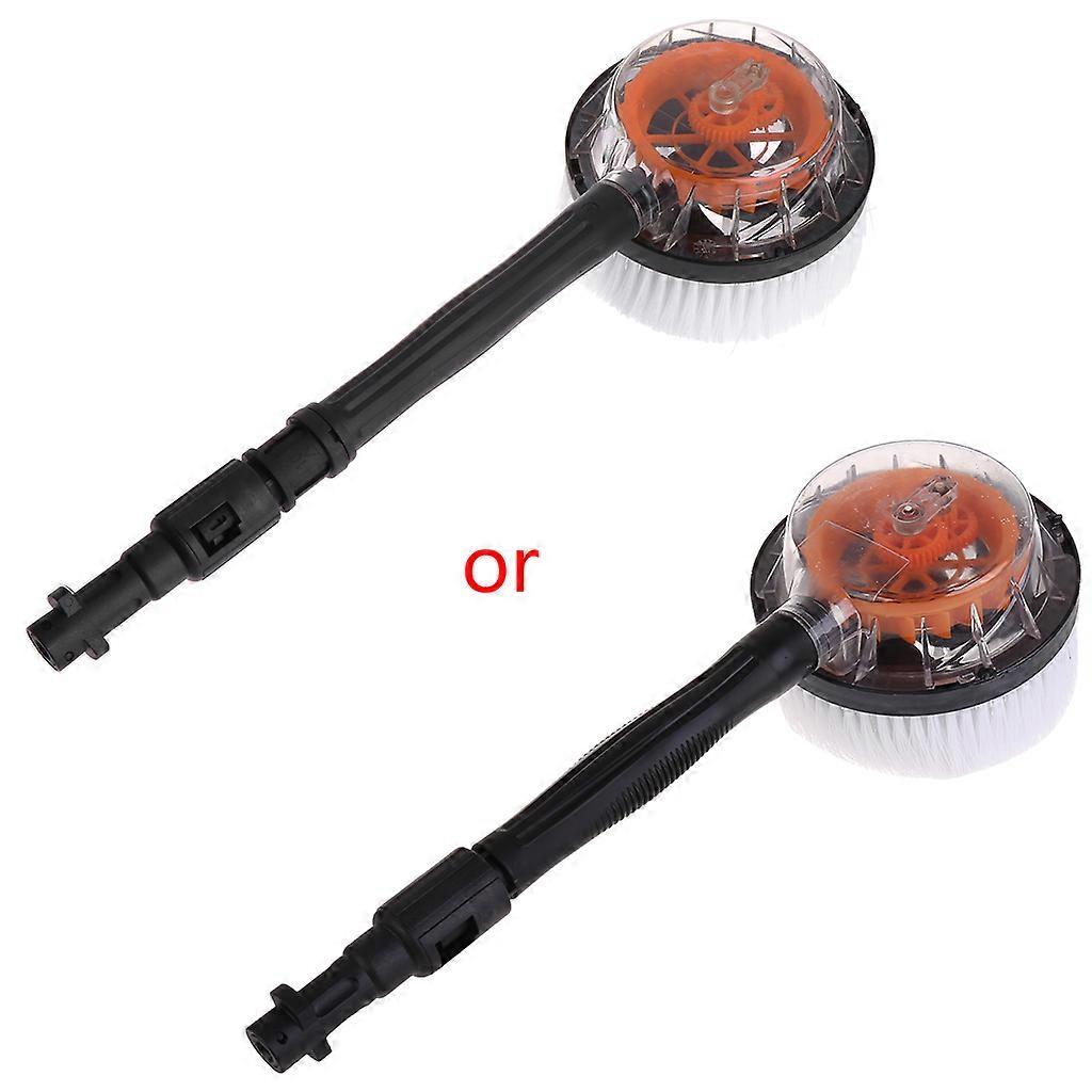 Gs Rotatable Circular Brush Type Connect With High Pressure Gun For Karcher  Black