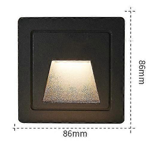 3W راحة أدى مصباح الحائط بير استشعار الحركة درج حالة ضوء Ac85-265V خطوة مصباح الممر إضاءة في الهواء الطلق إضاءة الجدار الداخلي