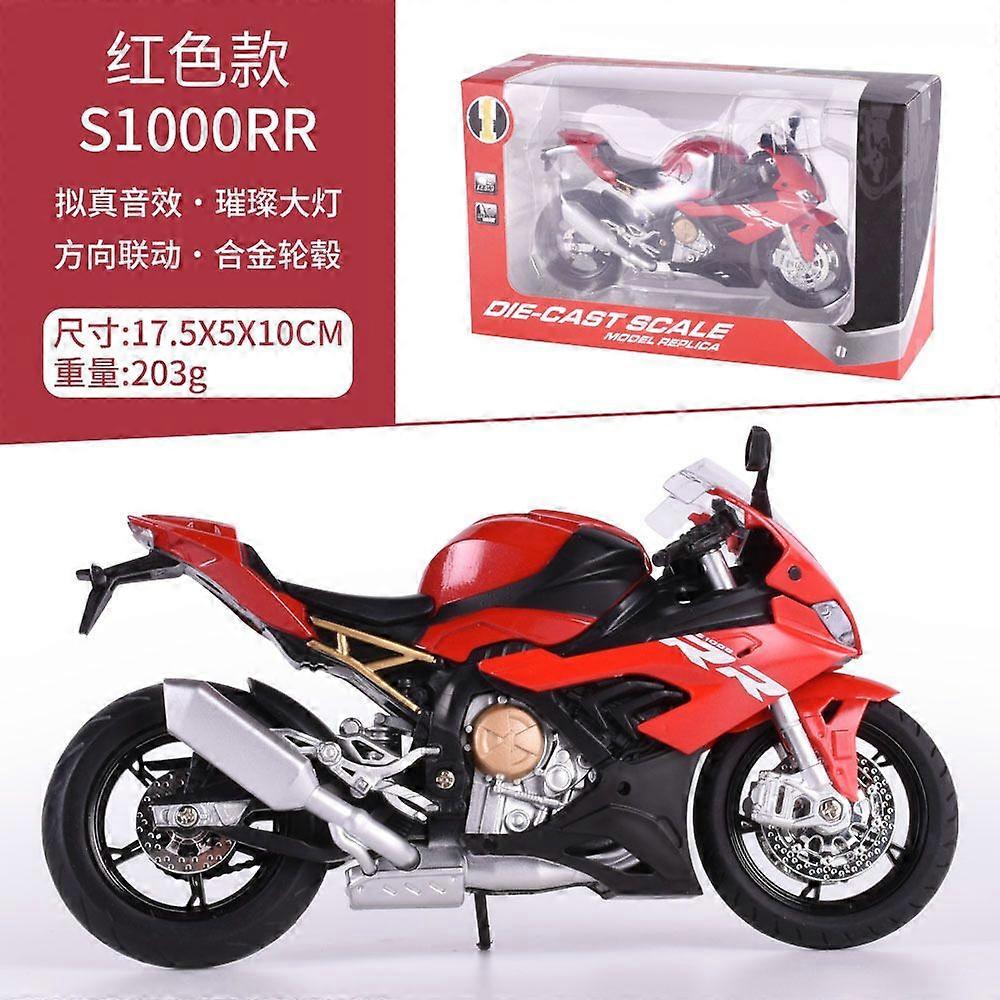 M12-6 Boxed 12S1000rr/3 Motorcycle Simulation Children's Sound And Light Power Control Alloy Car Model Toy