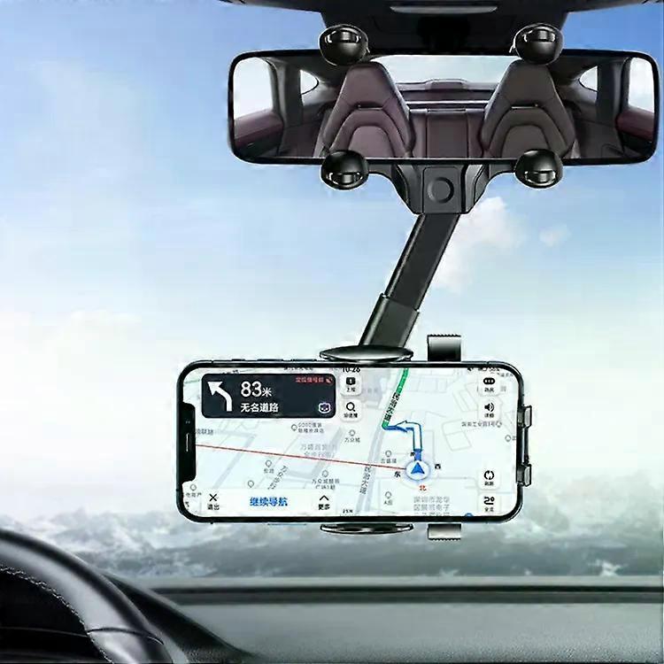 Car Rearview Mirror Mobile Phone Holder Multifunctional AR Navigation Support Bracket