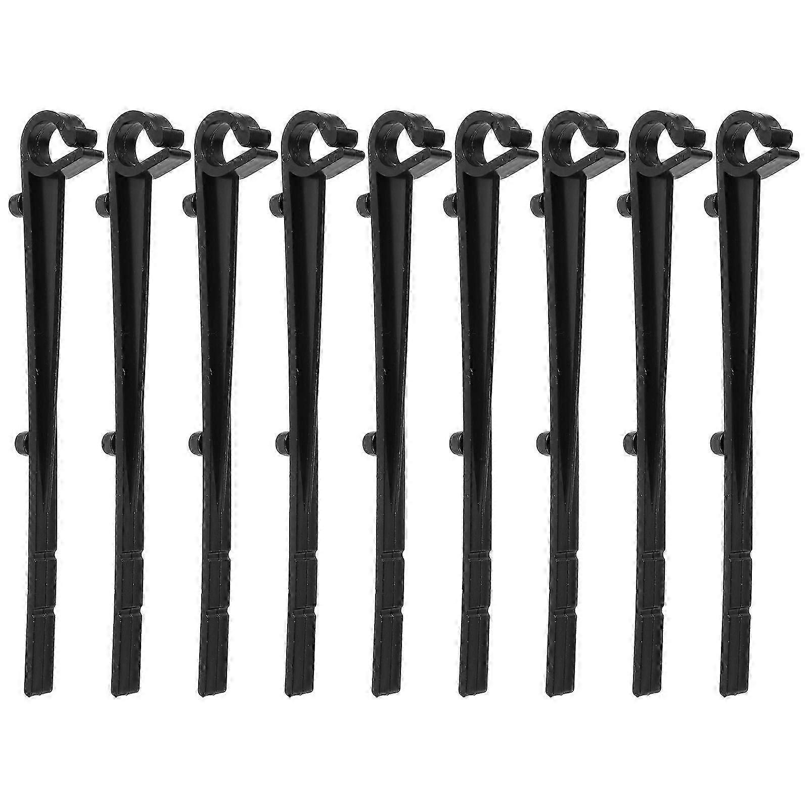20pcs Gutter Guard Clips Black Plastic Gutter Hook Fixing Clips Gutter Maintenance Installation Tool For Various Gutter Guard Styles