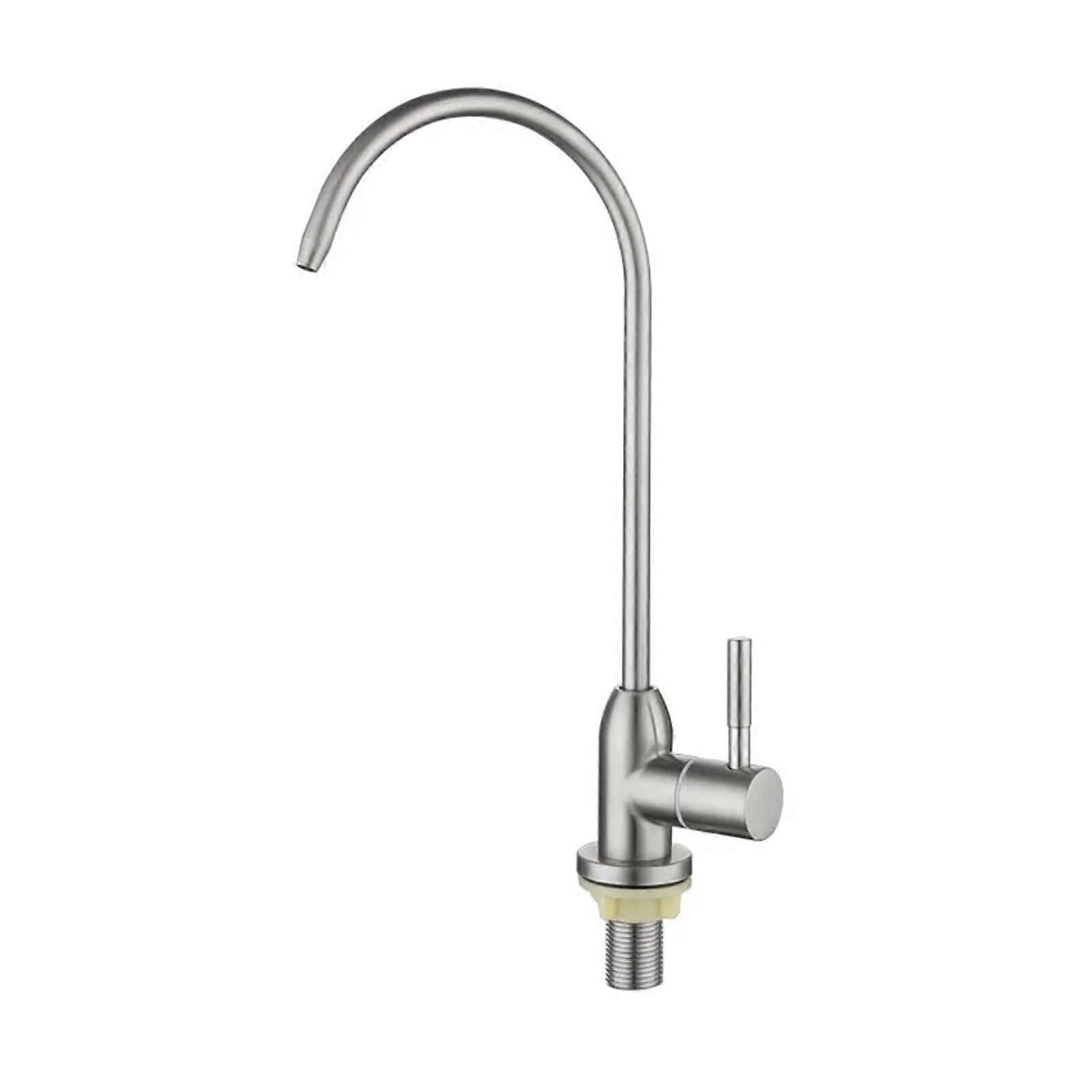 Matte Black Kitchen 360 Degree Swivel Cold Water Countertop Mount Pure Water Filter Sink Mixer Sink Faucet(1)