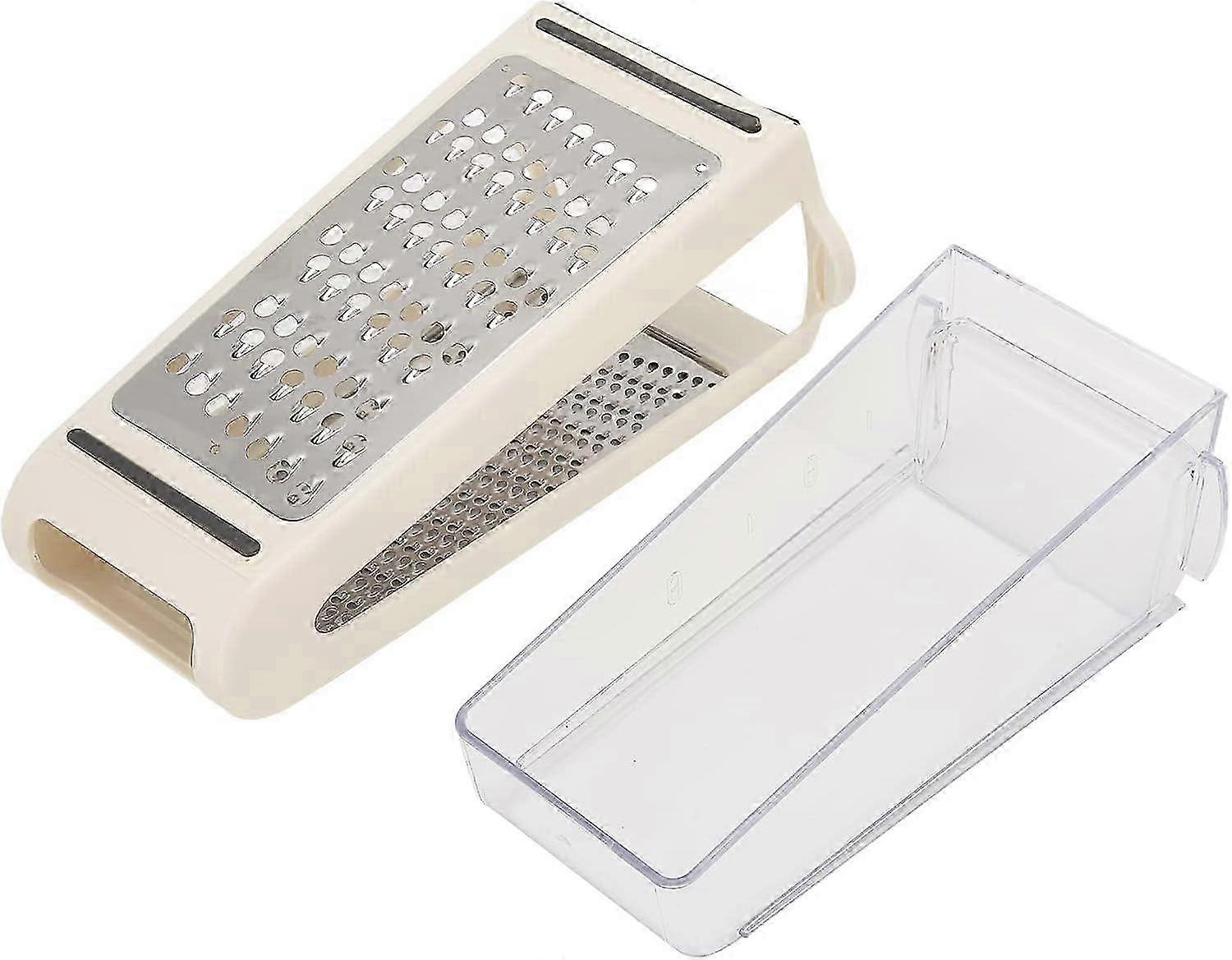 Professional Box Grater, Double Sided, Removable Container, Nutmeg Grater, ABS PS Material VLK