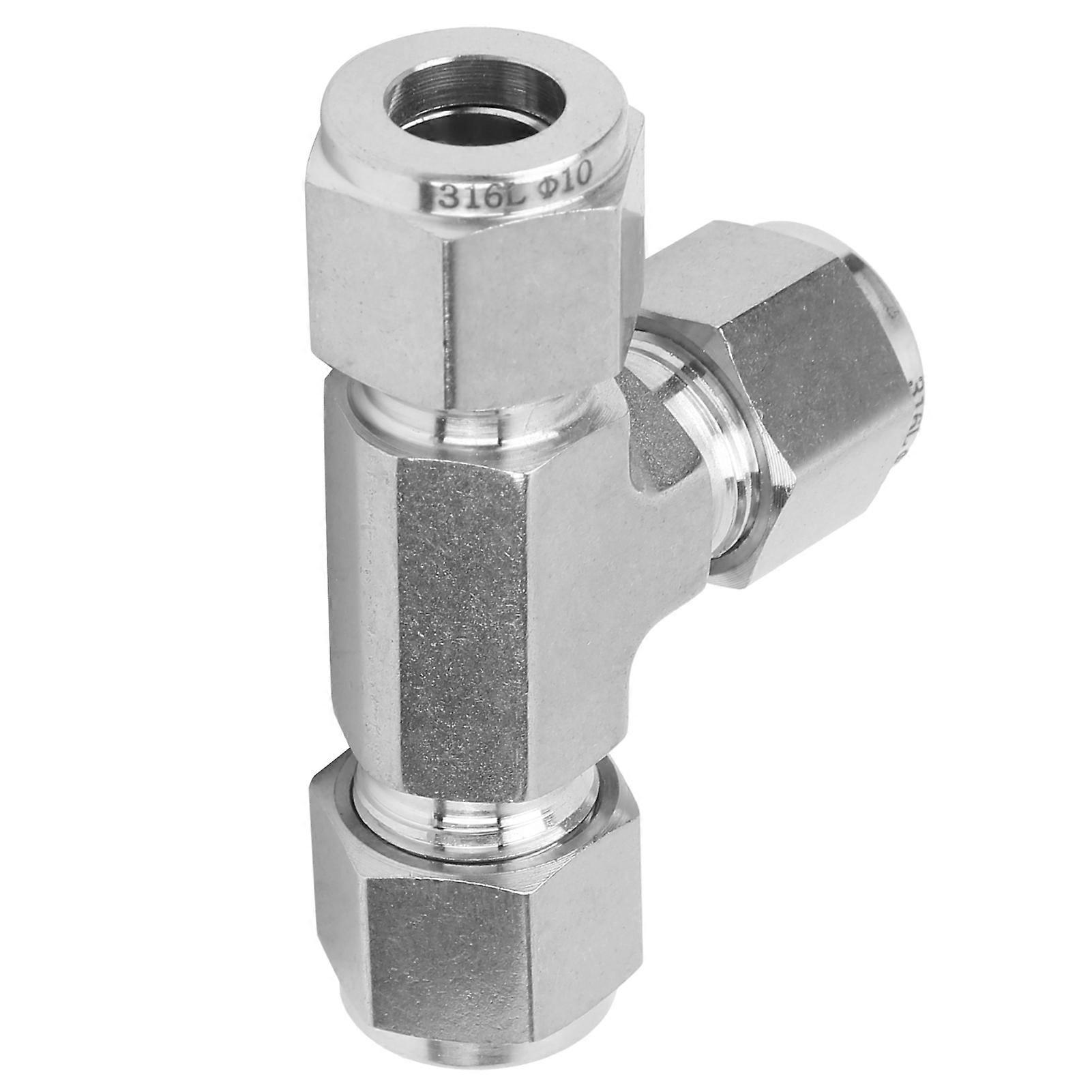Compression Ferrule Connector Tee SS-600-3Ф10 316 Stainless Steel 3mm