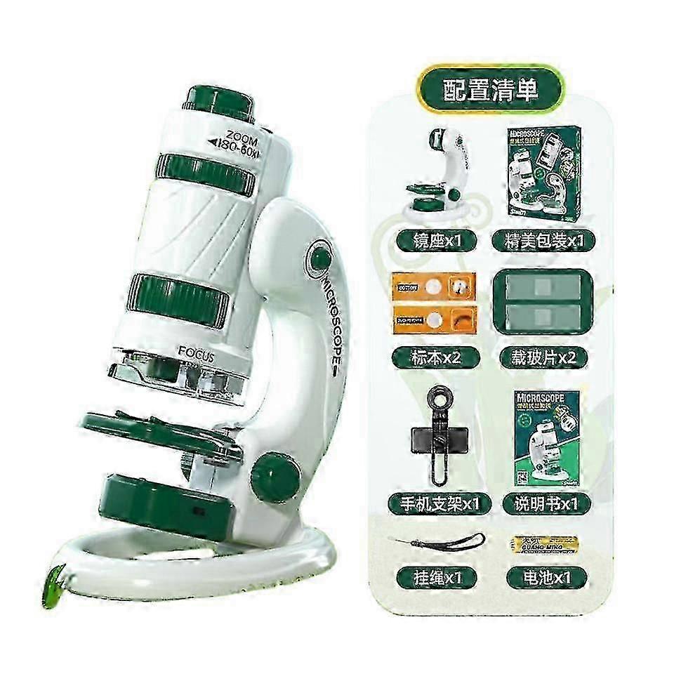 Portable Children's Microscope 180x High-definition Science Experiment Toy Set