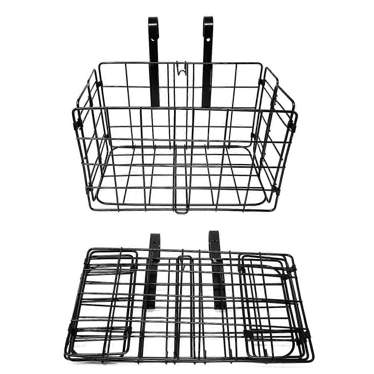 Folding Bike Basket Rack for Rear or Front of Bicycle by