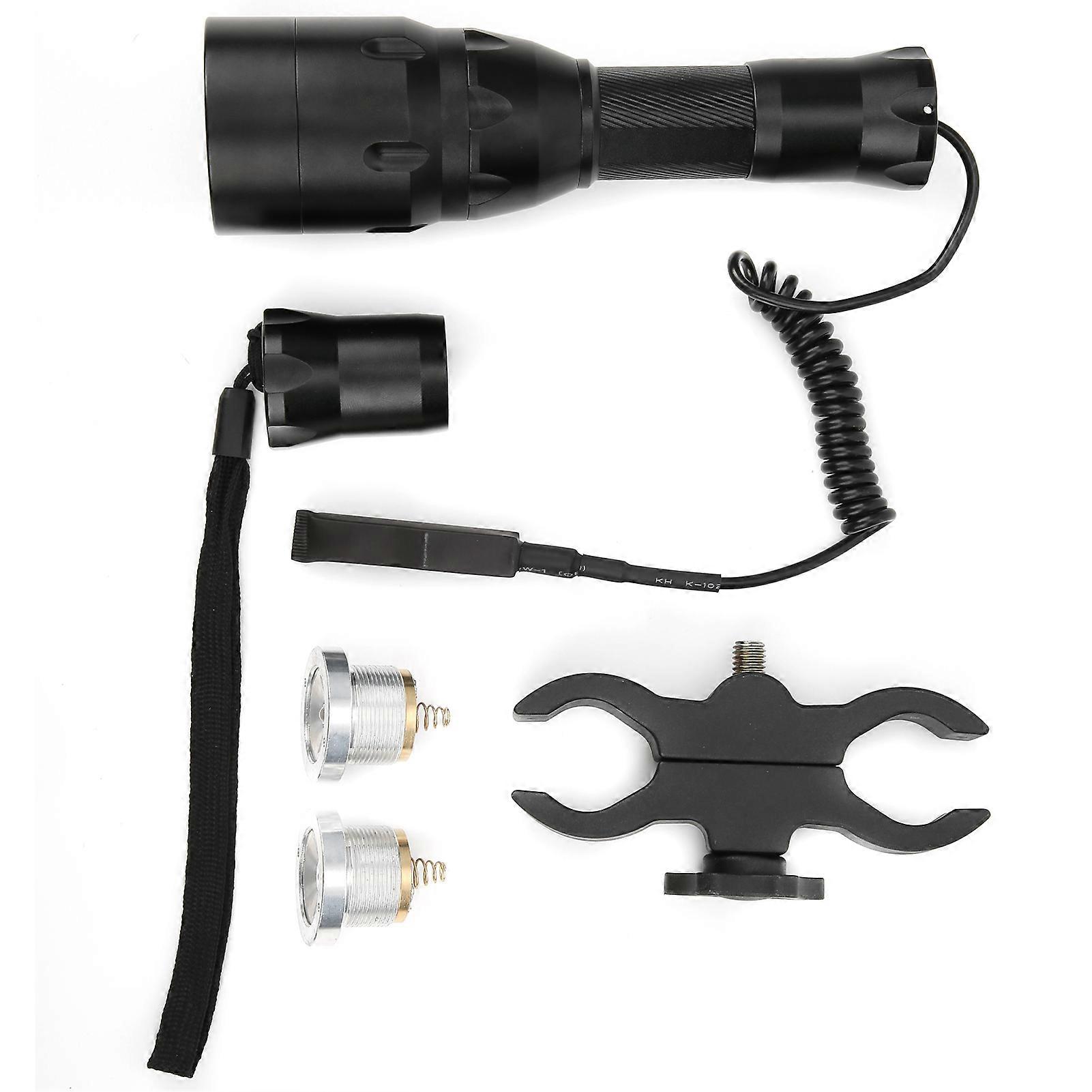 Waterproof Zoomable LED Tactical Flashlight for Hunting and Camping