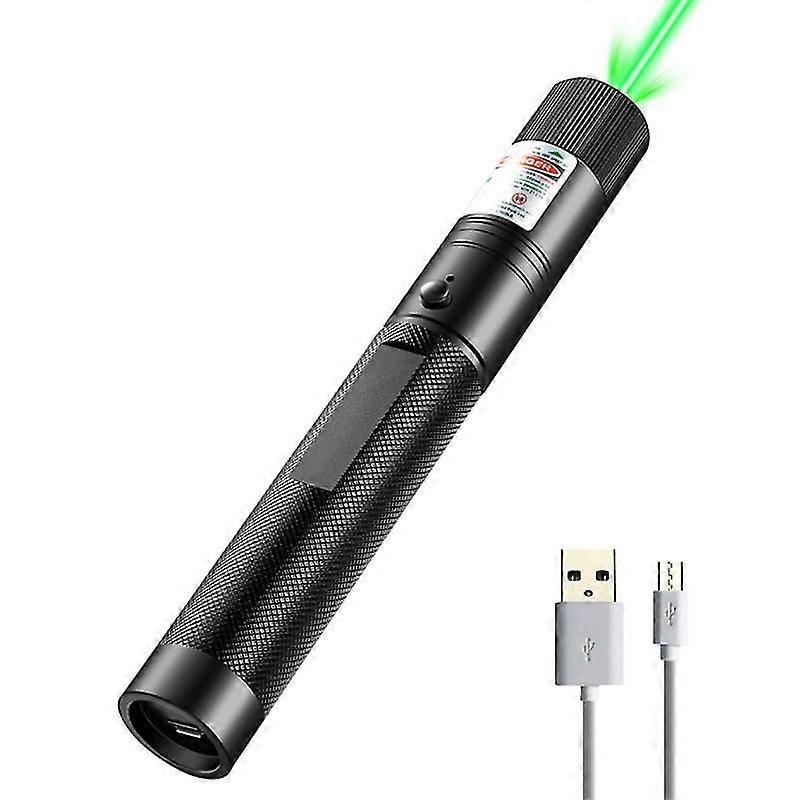USB Green Light Pointer Presentation Projector Pen Handheld Flashlight Easy Use