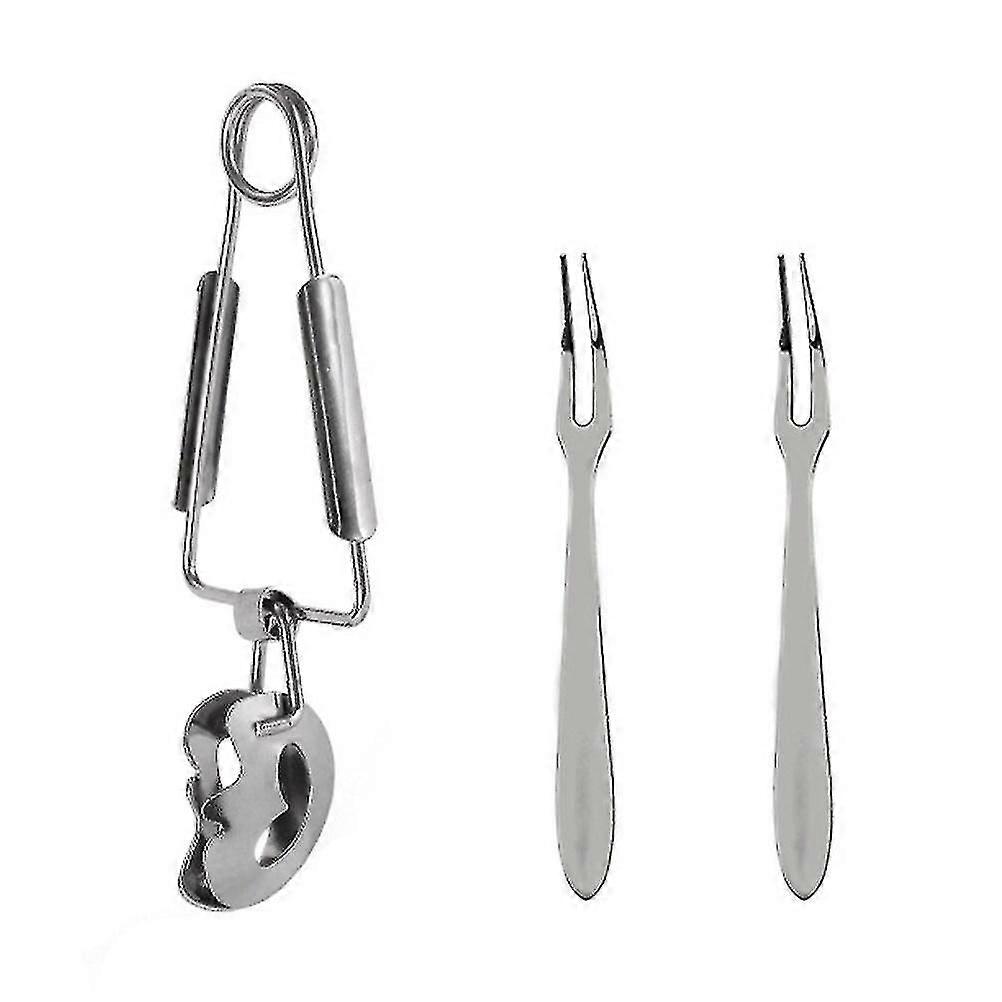 1 ensemble de fourchettes à escargots, pince à escargots de qualité supérieure, fourchette à escargots durable et robuste