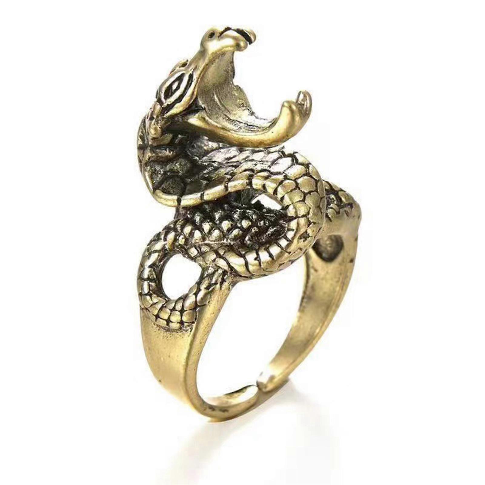 Creative Cigarette Holder Ring Dragon Shape Design Finger Ring for Holiday Birthday Gift
