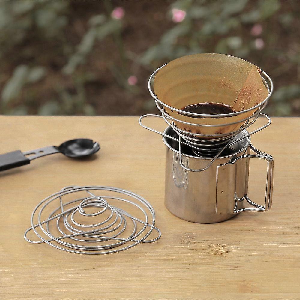 Reusable steel coffee dripper