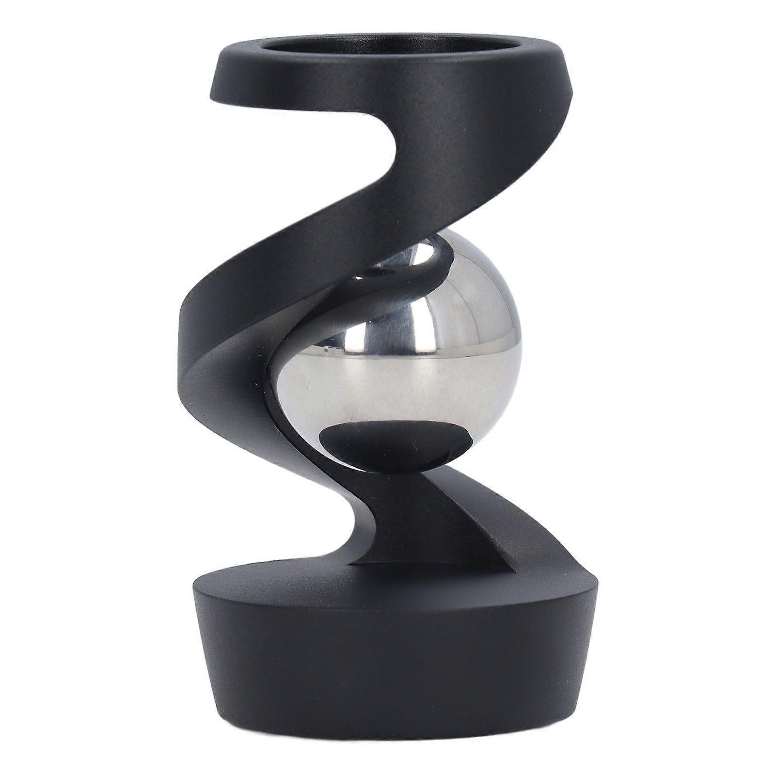 Desktop Suspended Reduce Anxiety Silver Bead Aluminium Alloy Rotating Gyroscope Desk Toy for Decoration