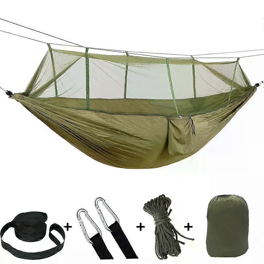 Rede de nylon ultraleve, acampamento ao ar livre com mosquiteiro, barraca aérea de acampamento dupla
