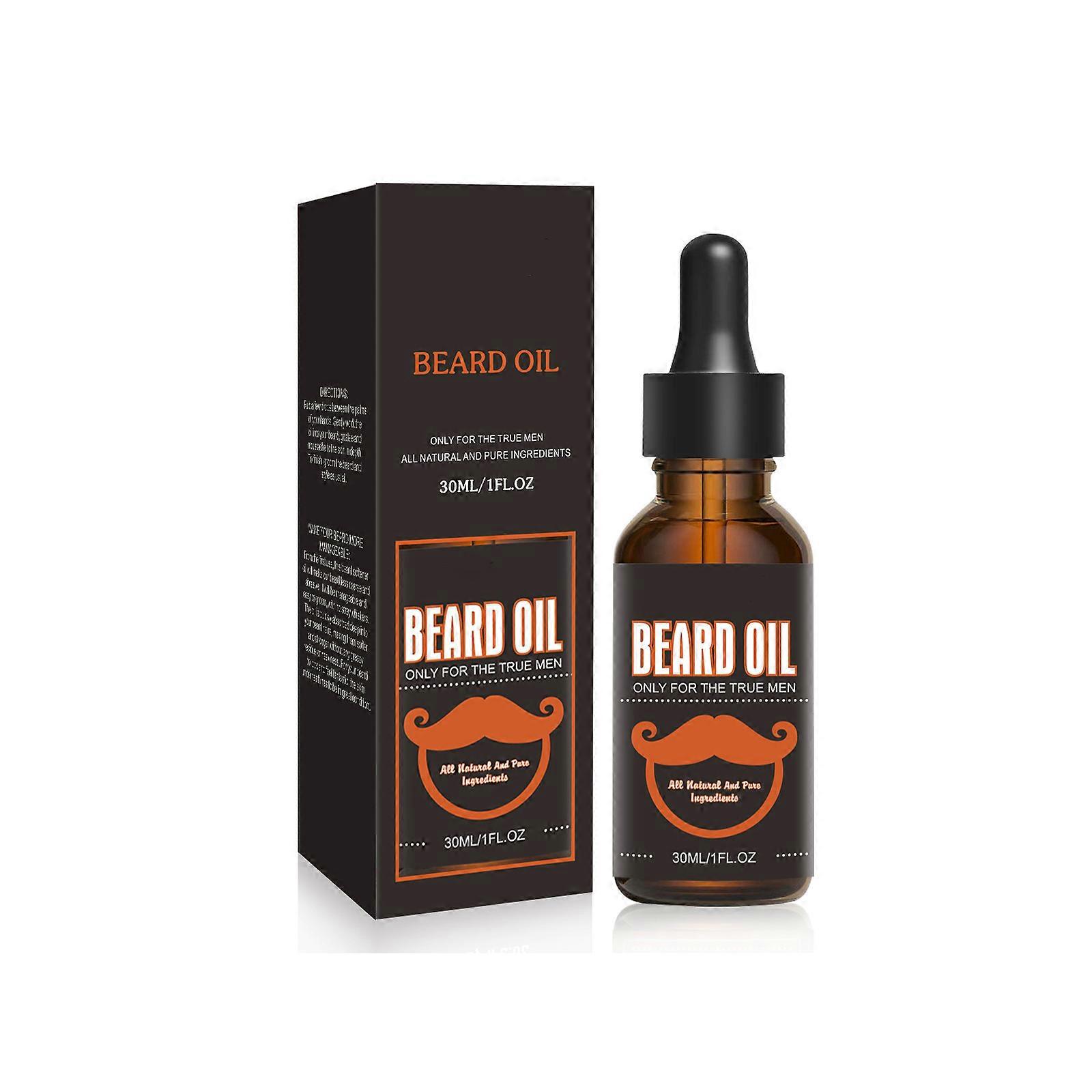 Men's Beard Oil Beard Conditioner Oil Multiple Natural Extracts Beard Softening And Conditioning Strengthening And Moisturizing Beard 30ml PUW11847