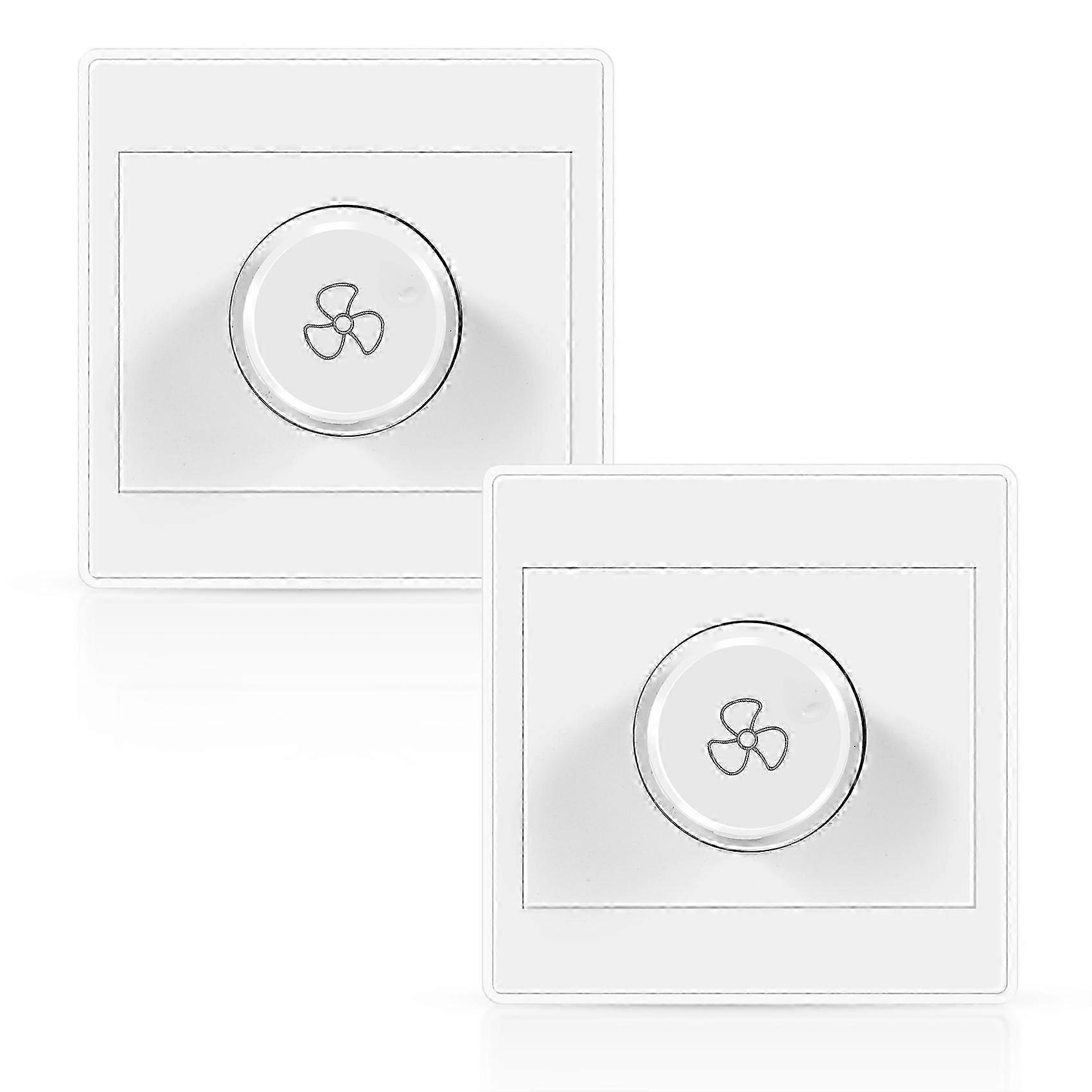 2Pcs Ceiling Fan Stepless Speed Governor Surface Mounted Fan Speed Switch - FFY