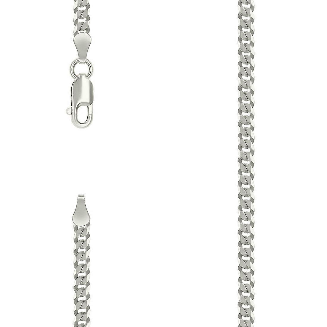 925スターリングシルバーソリッドスーパーフラットコンフォートカーブチェーン-シルバー3mmアンクレット9インチ-女性と男性のためのアンクレット