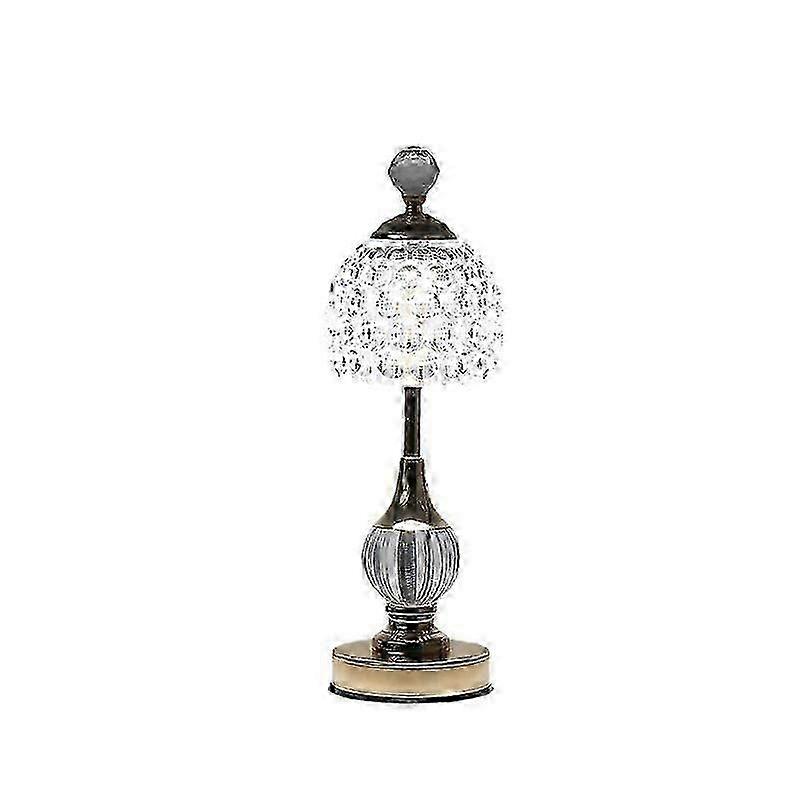 Lâmpada de Mesa de Cristal Sem Fio - 3 Cores - Lâmpada de Mesa LED Vintage - Lâmpada de Mesa LED Sem Fio - Lâmpada de Mesa Sem Fio - Lâmpada de Mesa com Bateria - Regulável [Energ
