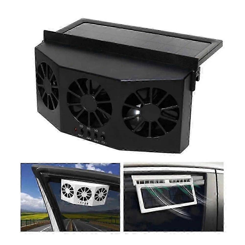 3 Solar Energy Vent Safe Car Air Cooler Exhaust Cooling Auto Fan Cooler Portable Conditioner