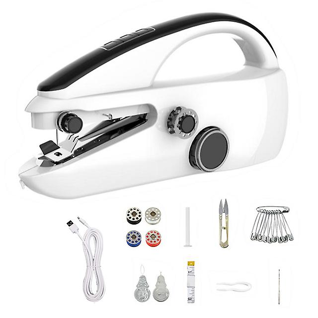 Mini Sewing Machine Handheld With Crafting Mending Machine 2 Speed Single Thread Stitching Electric Sewing Small Gadget