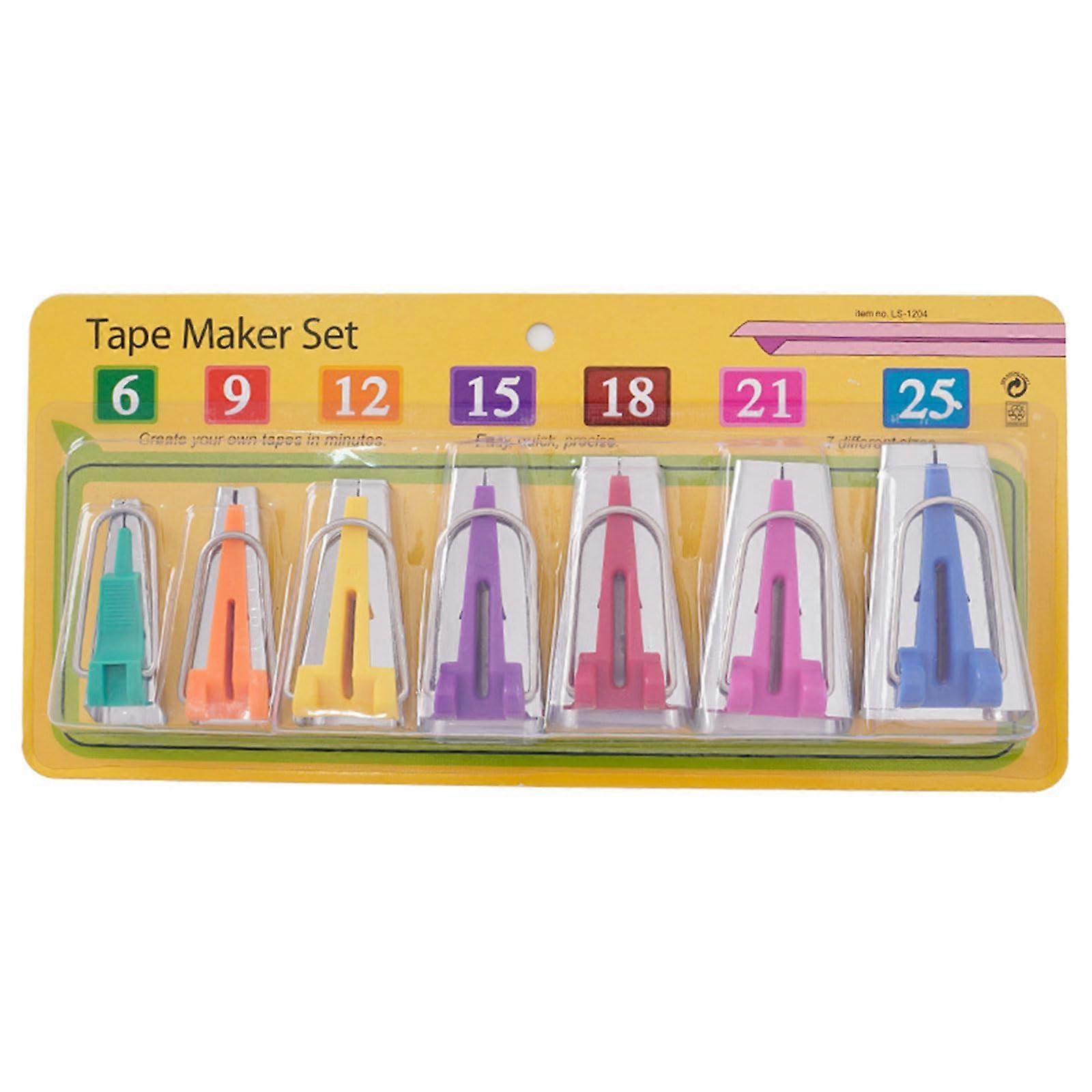 Stoff Bias Tape Maker Werkzeug Nähen Quilting Werkzeug 6mm 9mm 12mm 15mm 18mm 21mm 25mm Tape Maker Werkzeug Set zum Nähen