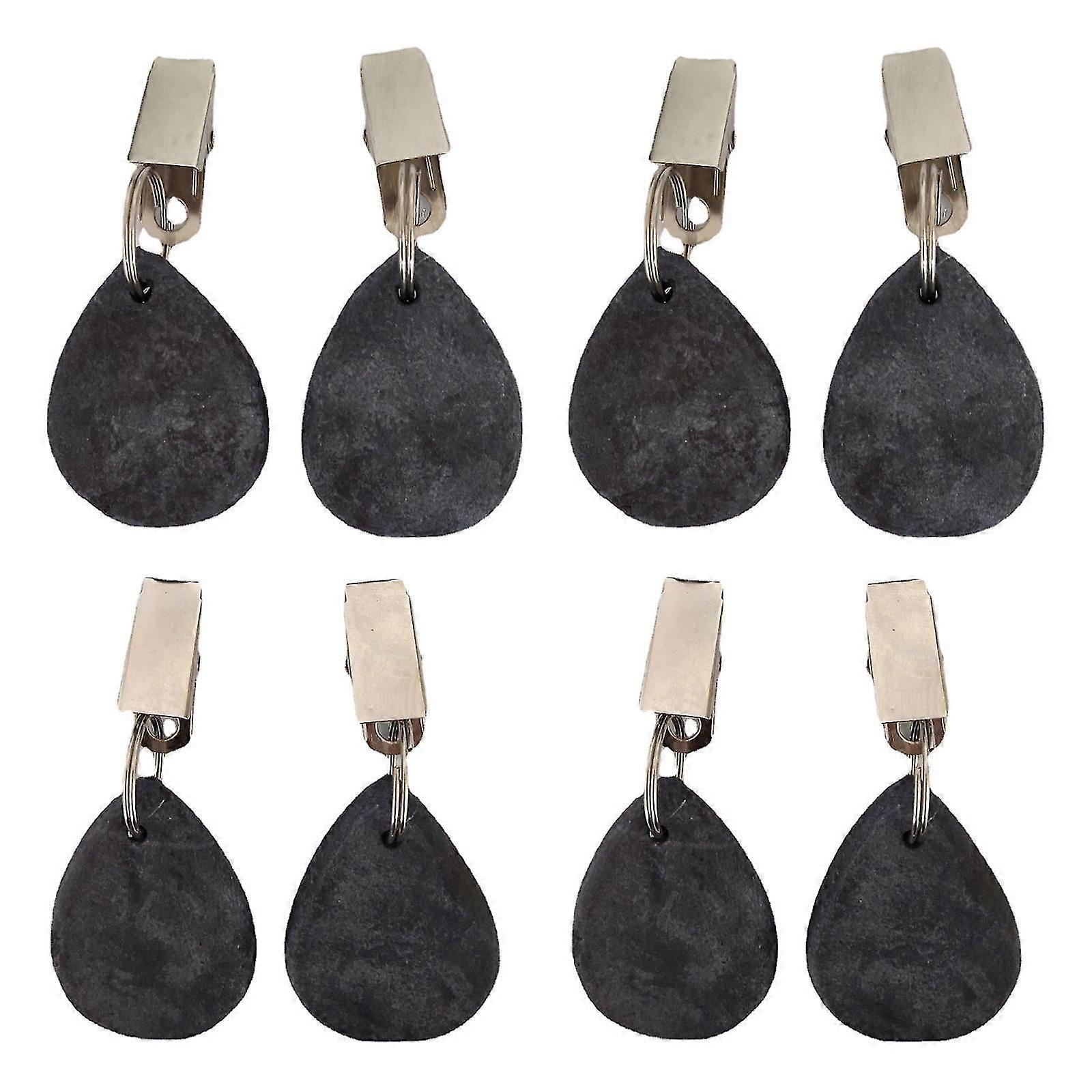 Tablecloth Weights Set of 8 Marble Stone Table Cloth Fixing Clip Holder