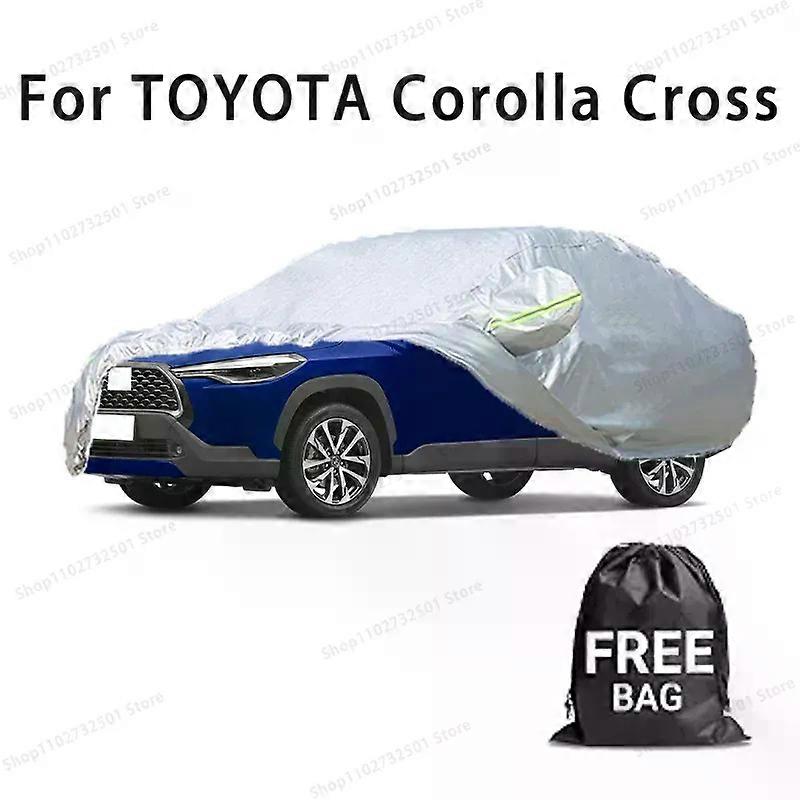 כיסוי לרכב עבור טויוטה קורולה קרוס כיסוי מלא כיסוי הגנה מפני השמש עמיד למים אביזרי רכב עמידים בפני שריטות