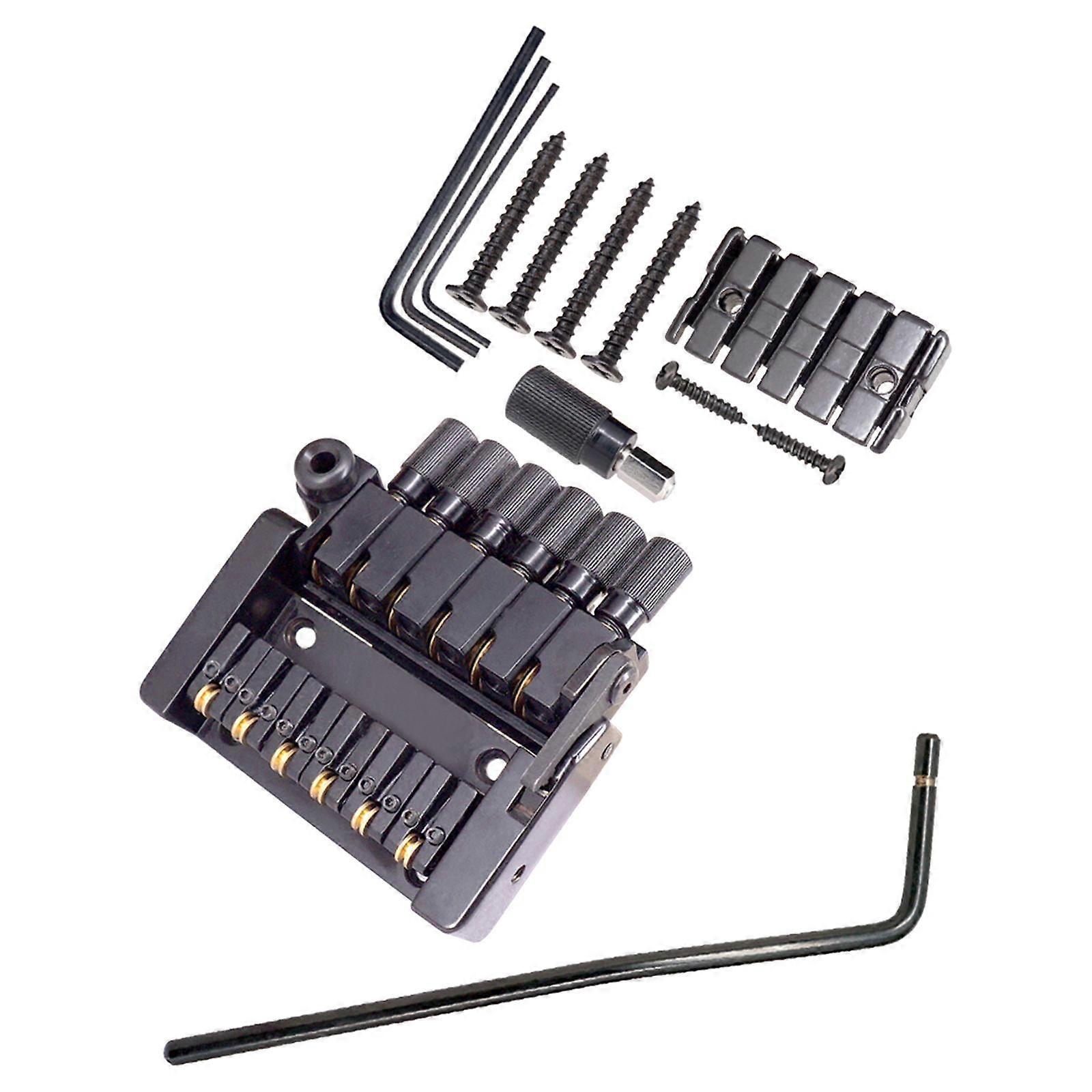 6 String Tremolo Bridge Tailpiece for Headless Guitar Musical Instrument Set