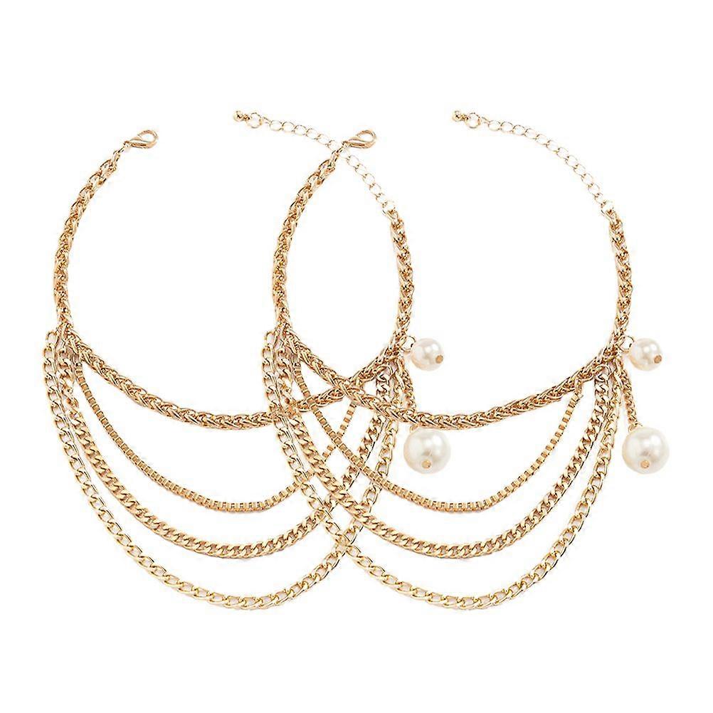 1 Pair of Shoelace Charms Boot Chains Shoe Chain Ankle Chain Fashion Shoe Decoration