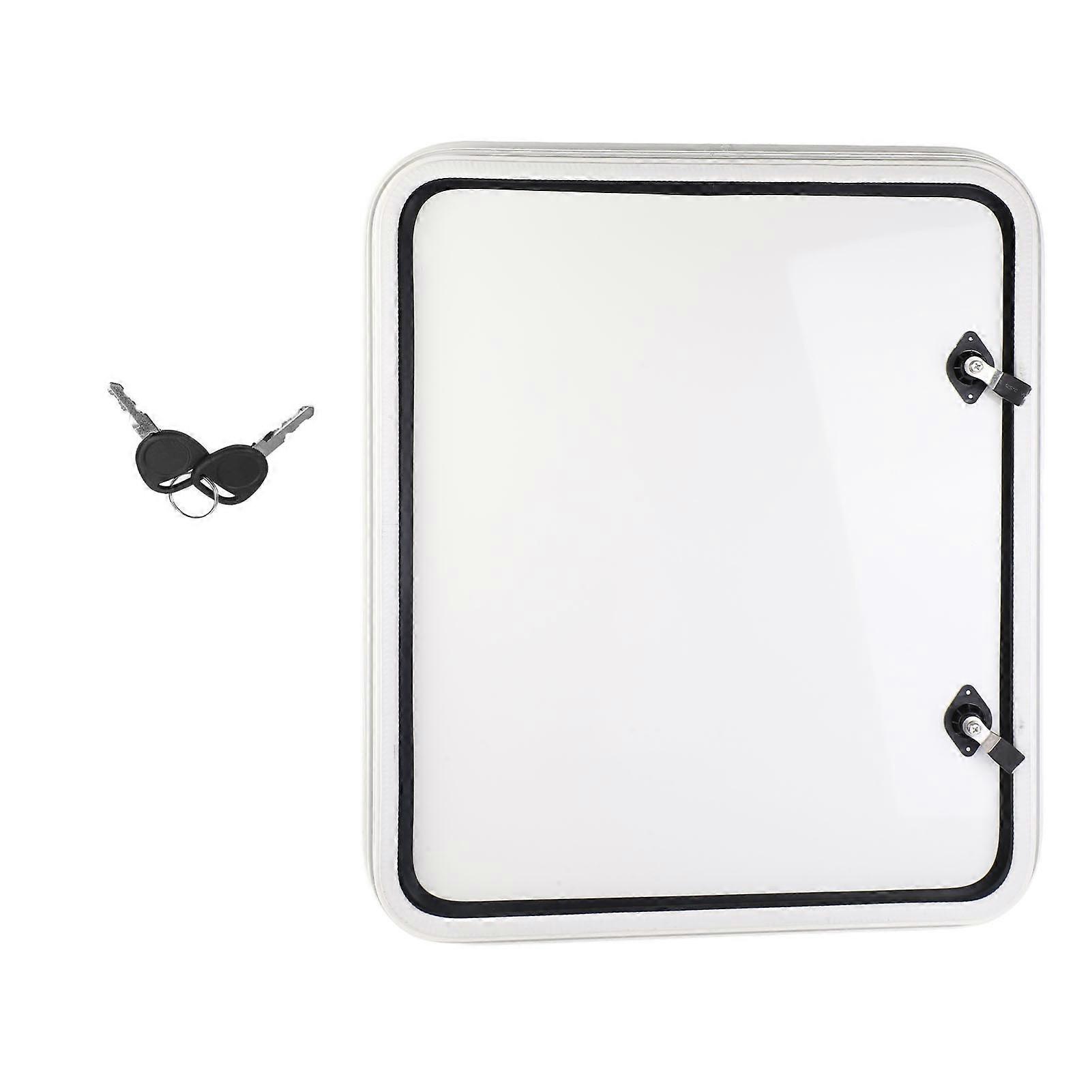 Porte à bagages pour VR Porte de trappe à bagages carrée à coins arrondis carrée robuste avec serrure plate et clés