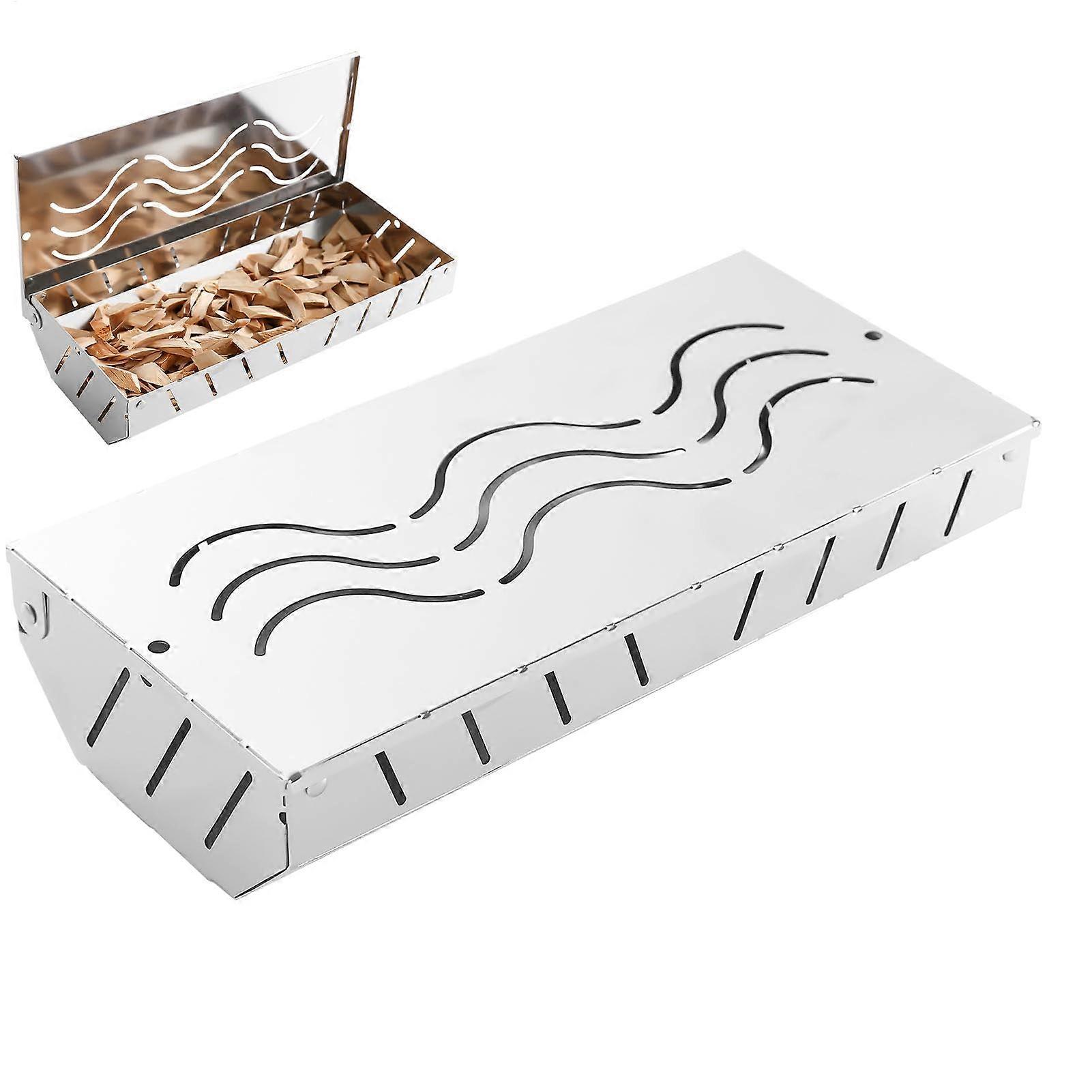 Smoking oven for meat dishes steel Stainless grill box with lid