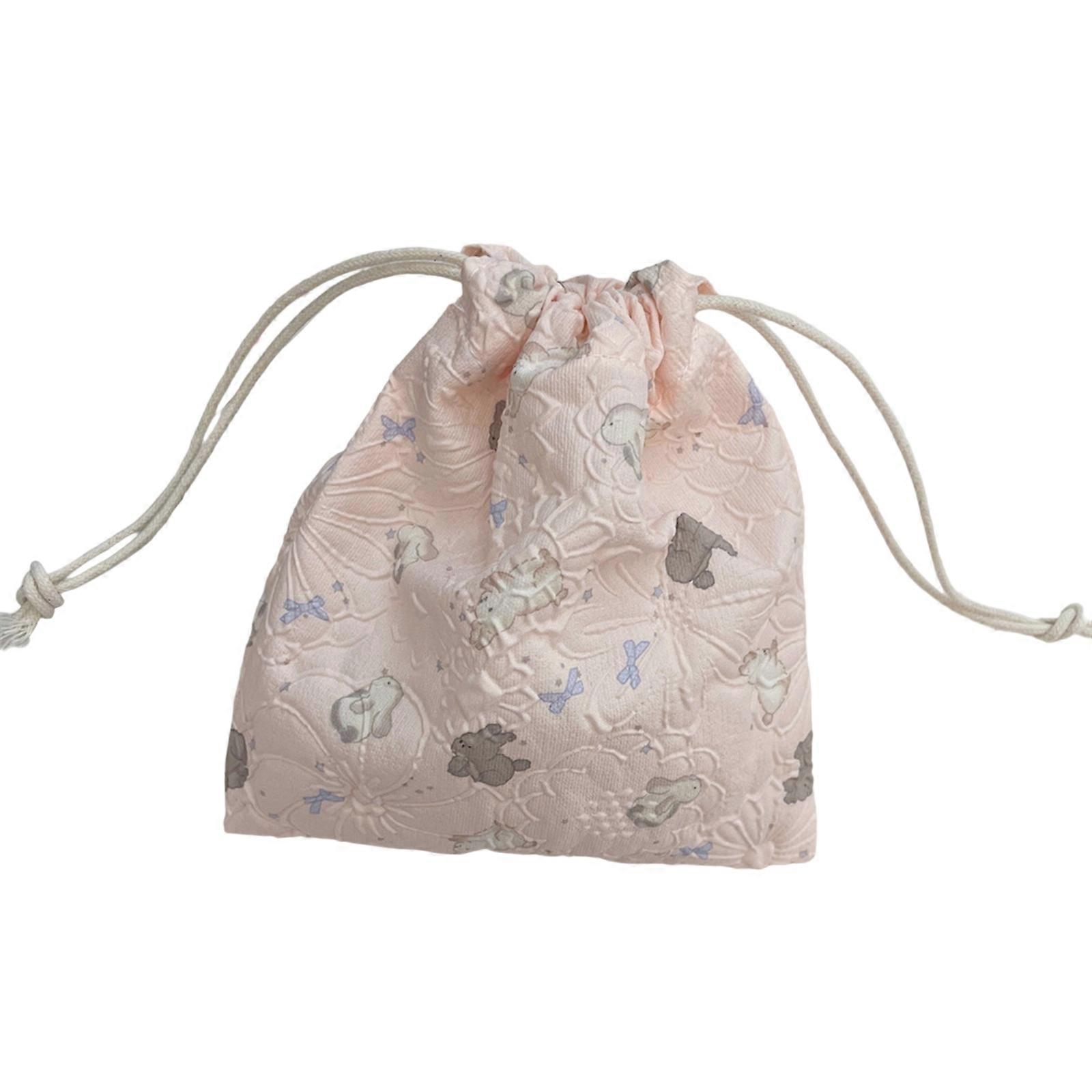 Practical Polyester Cosmetic Bag Reusable Makeup Organized Compact Storage Pouch For Brushes Credit Cards Small Items