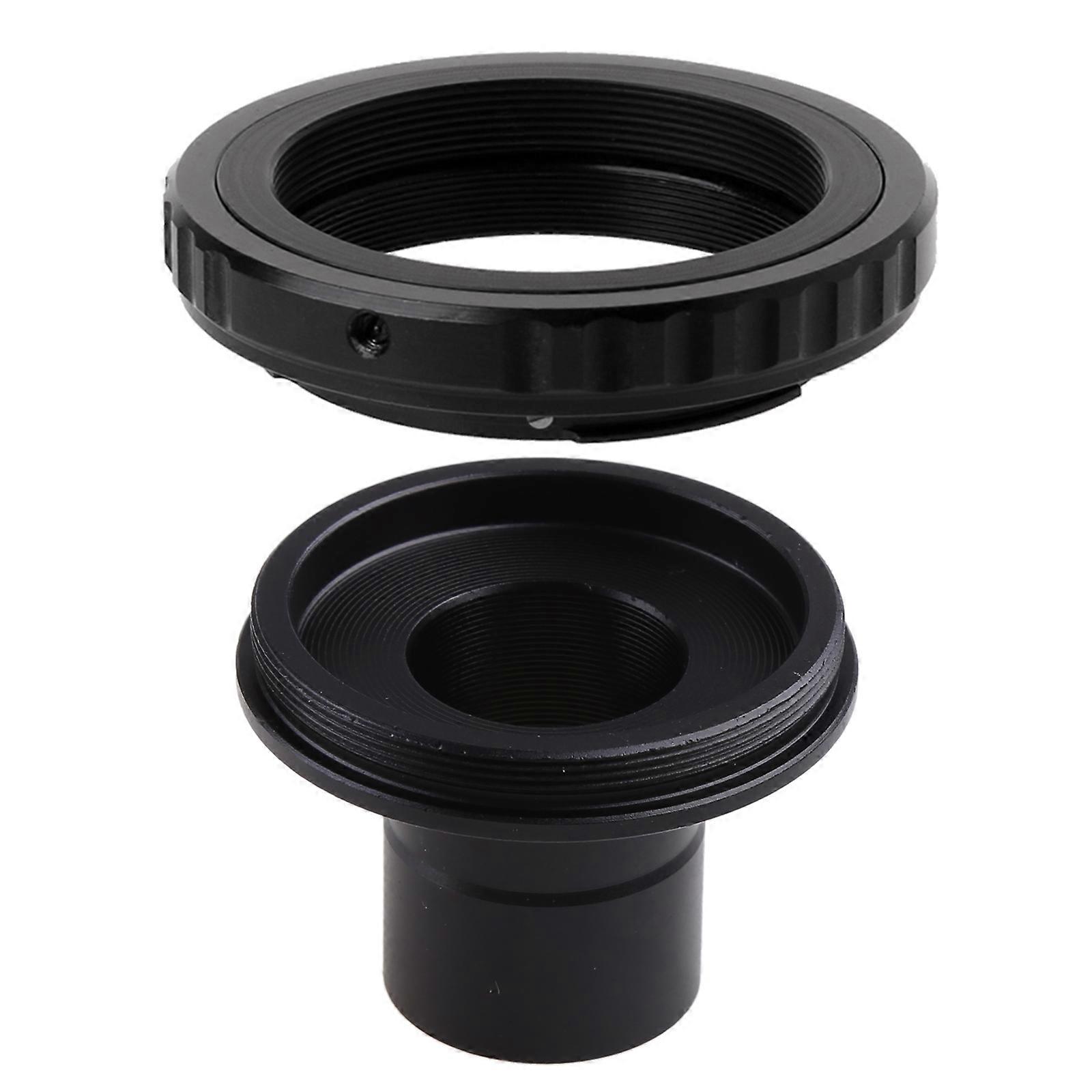 Upgraded DSLR Camera Adapter Metal Bayonet Mount Lens Adapter 23.2MM for SLR DSLR Cameras to Microscope Aluminum Alloy Black