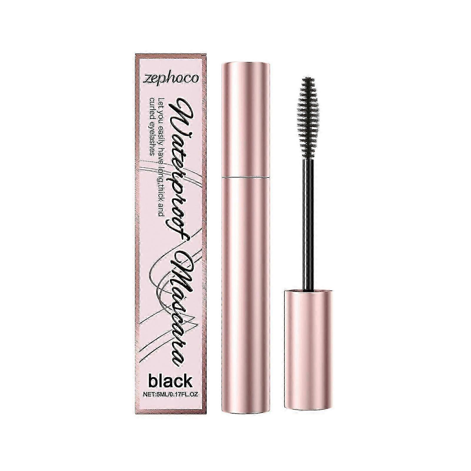 Zephoco Black Curling Mascara Waterproof Long Curling Not Smudge Natural Styling Mascara
