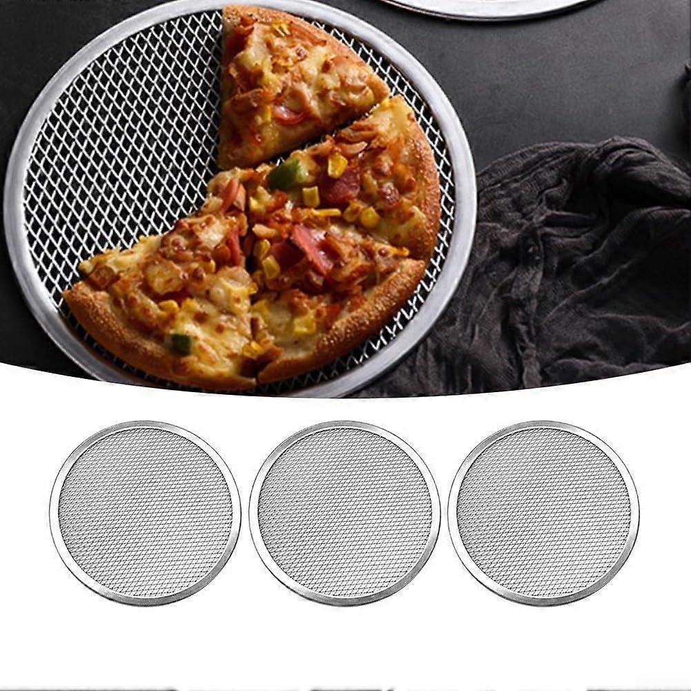 Thickened round pizza pan set, 3piece set, nonstick coated aluminum alloy, baking molds for easy removal and cleaning after baking