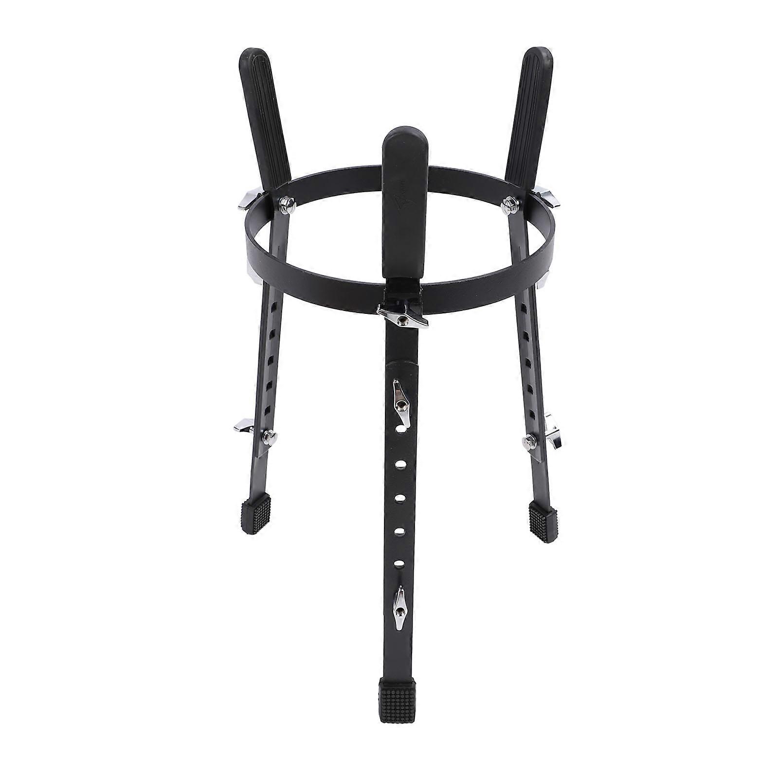 מעמד תוף גובה ברזל מתכוונן נגד החלקה קונגה מחזיק מעמד תוף לשיטות ביצוע שחור