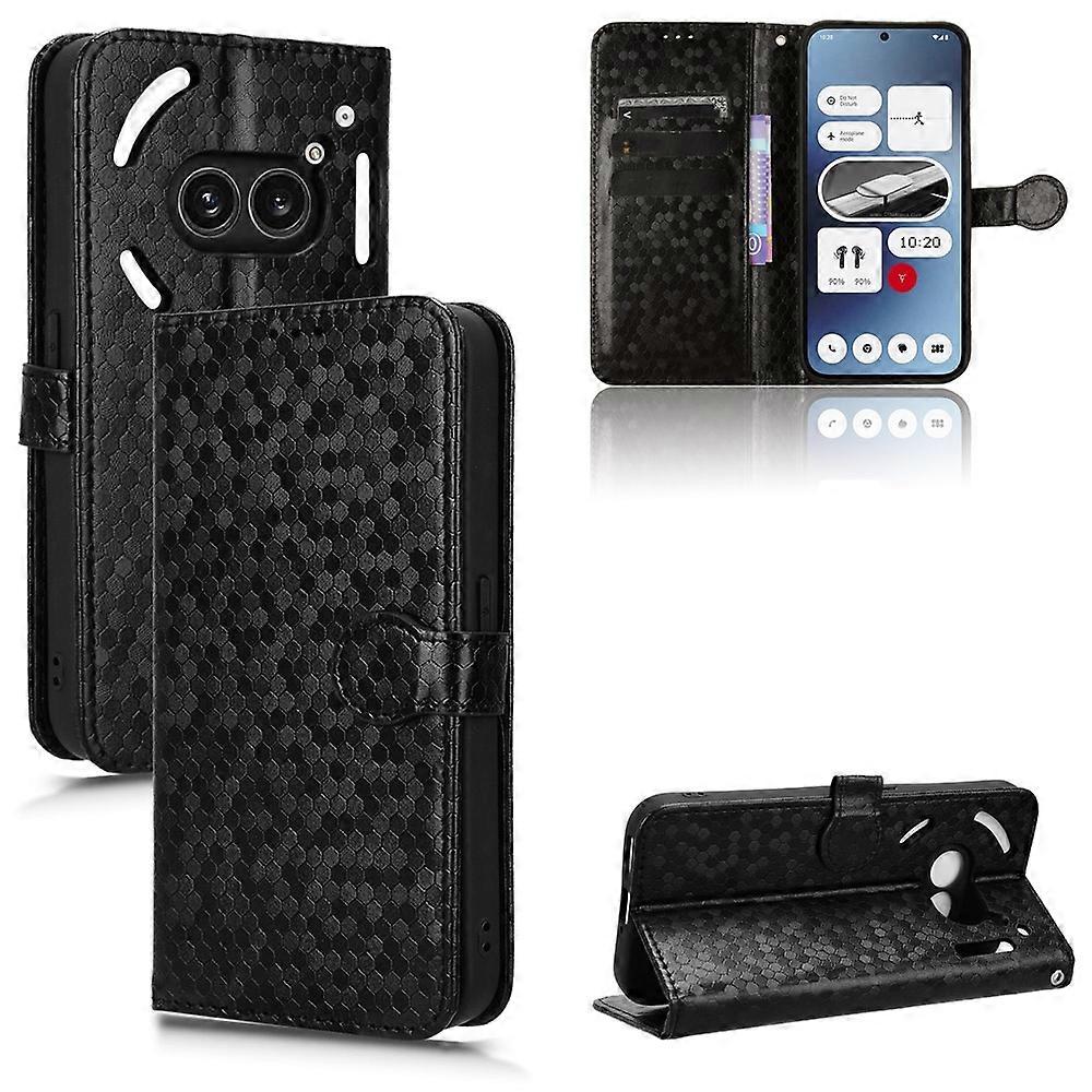 Honeycomb Dot Texture Leather Phone Case