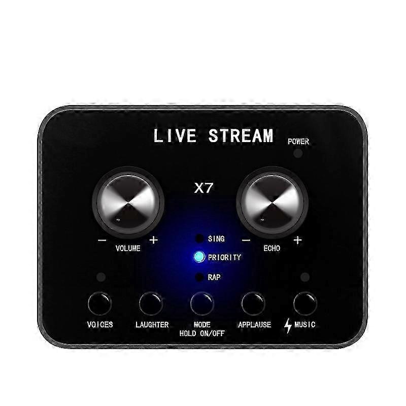 X7 Sound Card Voice Changer Mobile Phone and Computer Compatible with External Electronic Voice Call