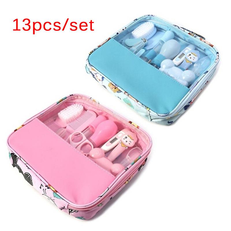 13 st/set Nyfödda Barn Nagelhår Hälsovård Termometer Grooming Borste Kit