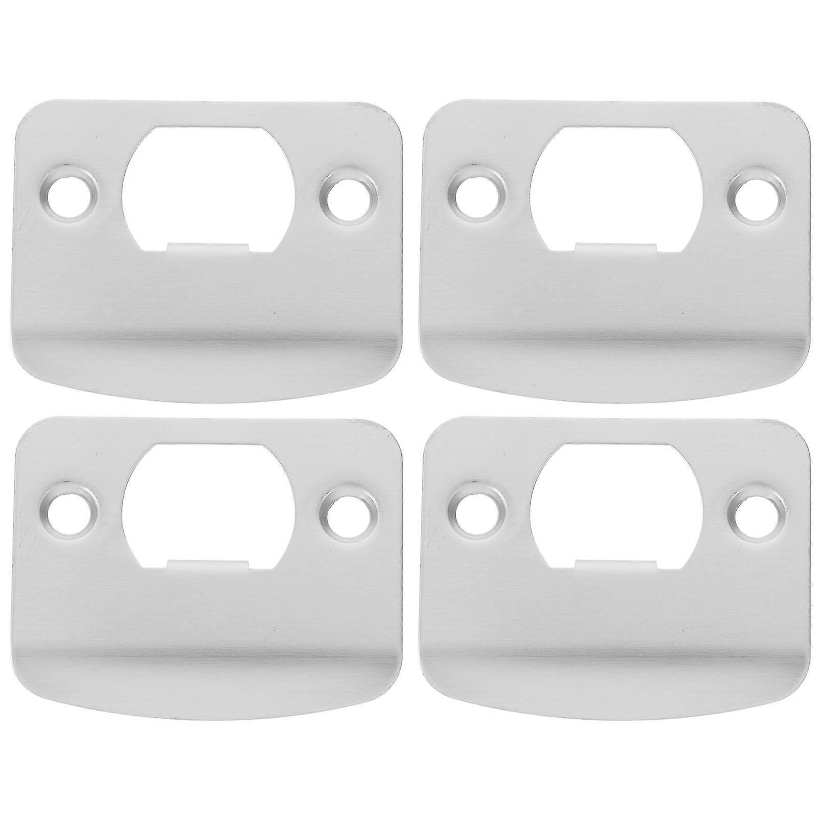 Stainless Steel Door Latch Reinforcement Strike Plate Backplate for Enhanced Security and Reliable Home Use Front Installation