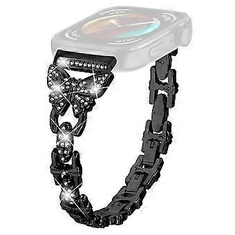Pour Huawei Watch Fit 3 Strass Décor Papillon Design Montre Bande Bracelet En Acier Inoxydable Bracelet