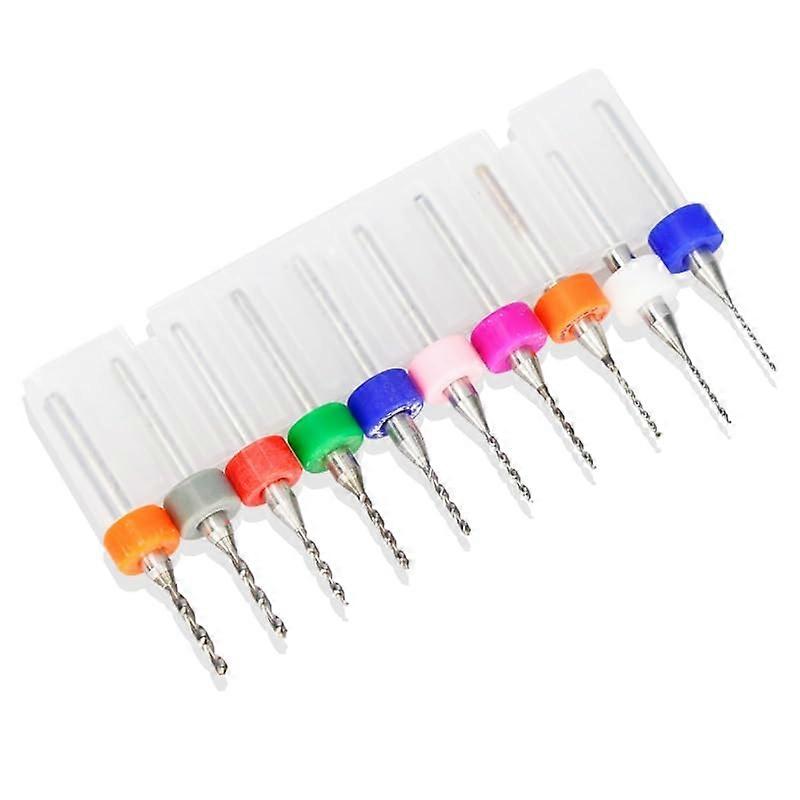 10pcs 0.61.5mm Micro PCB Drill Bit For Drilling Printed Circuit Board Hole Drilling Cutter Carbide PCB Drill Bit Set(PCB1.4 10PCS)