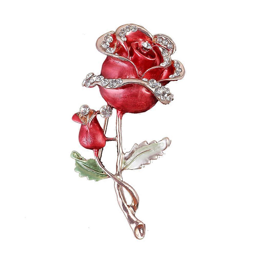 Fashionable Rose Design Brooch for Wedding Birthdays and Parties