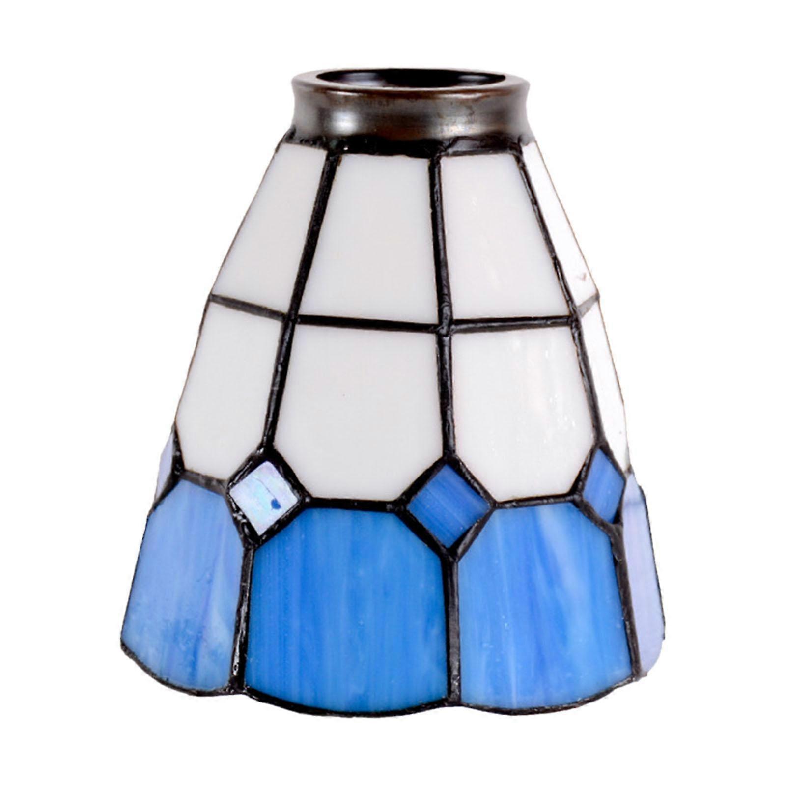 Stained Glass Lamp Shade Chandelier Cover for E27 Sockets Loop Easy to Install